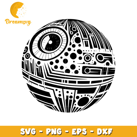 Death Star SVG PNG EPS DXF Files