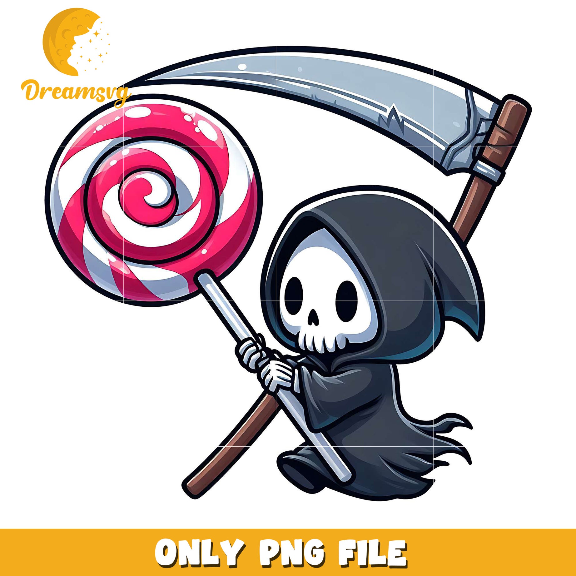 Death with candy png, halloween design png, halloween time png