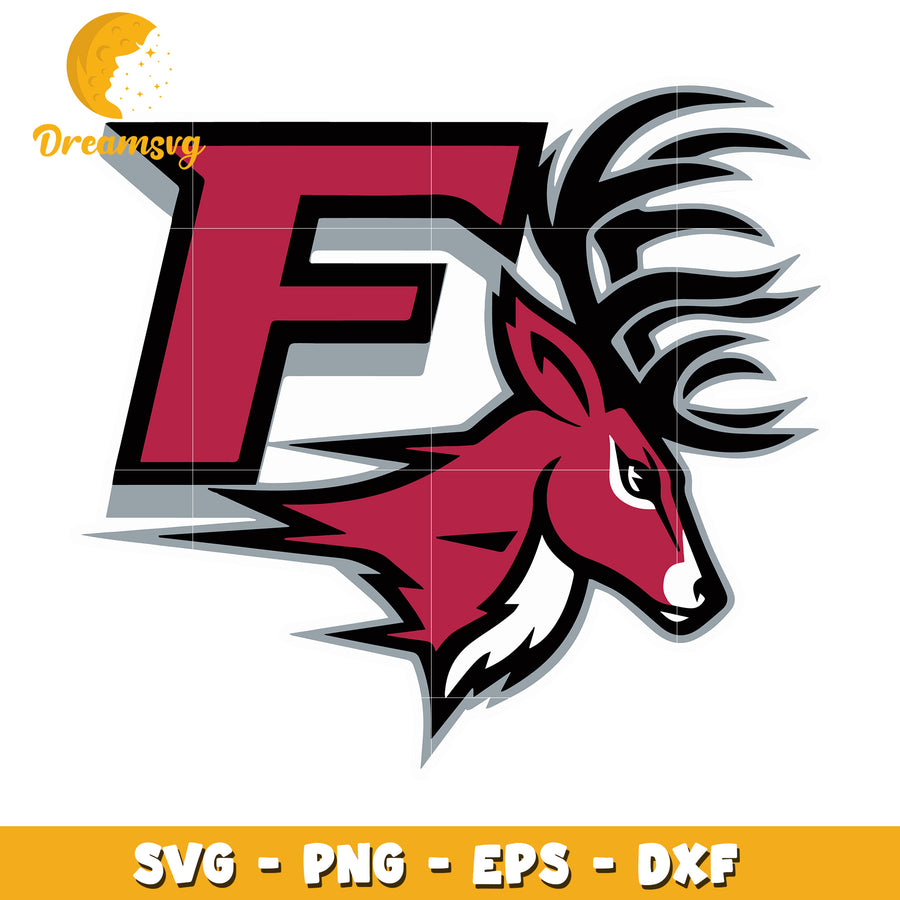 Deer Head F Logo SVG PNG EPS DXF