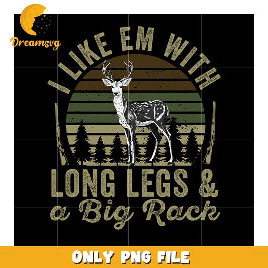 Deer Hunting PNG Long Legs & Big Rack