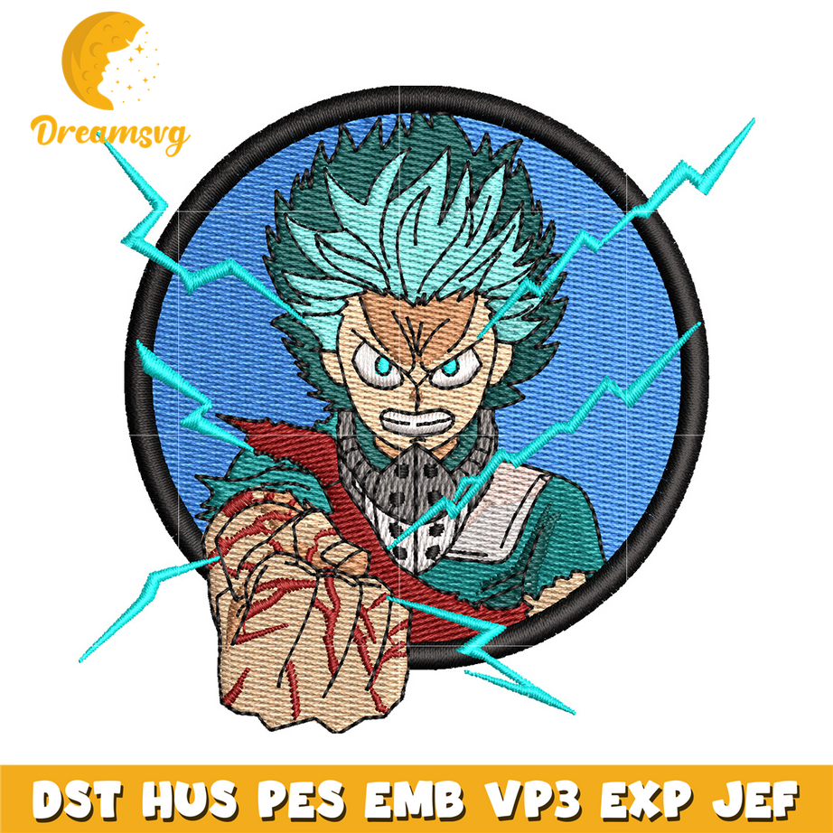 Deku circle embroidery design