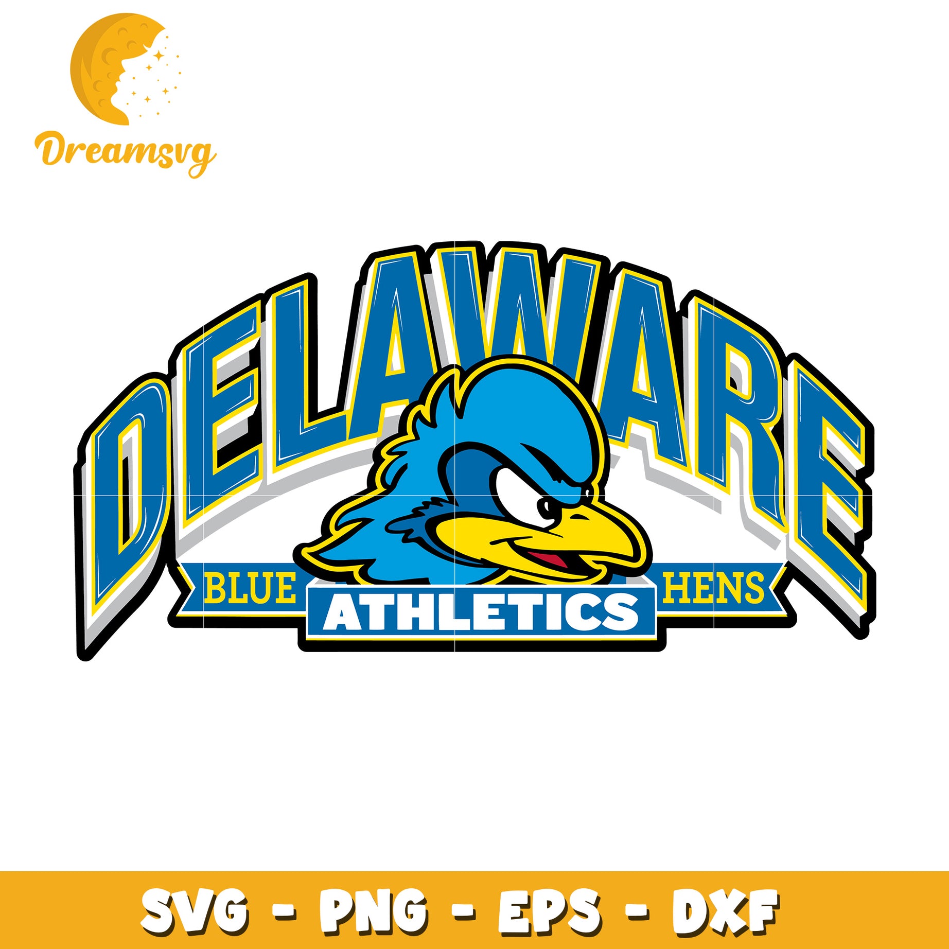 Delaware Blue Hens Athletics SVG PNG EPS DXF