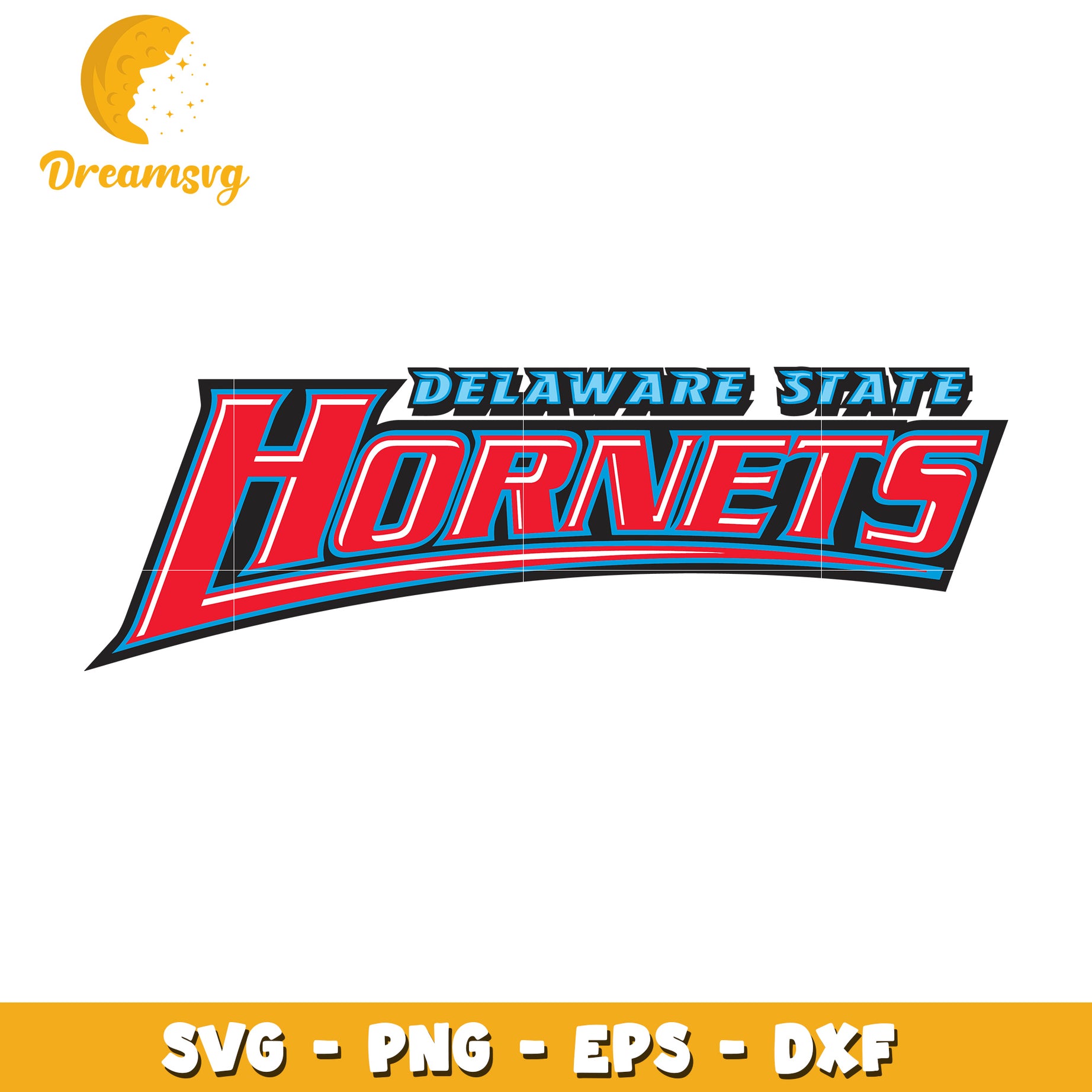 Delaware State Hornets SVG PNG EPS DXF