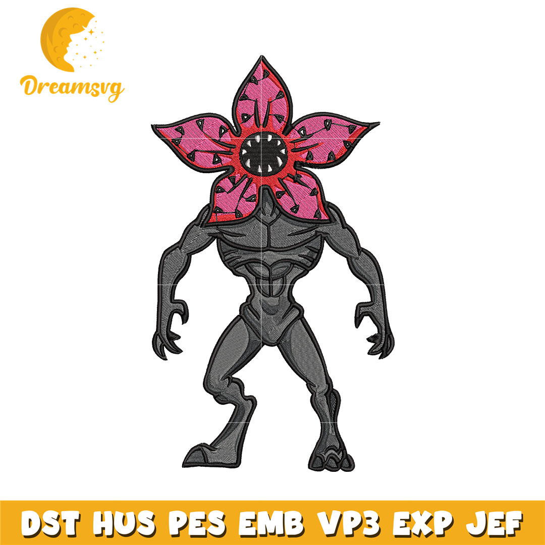 Demogorgon embroidery design