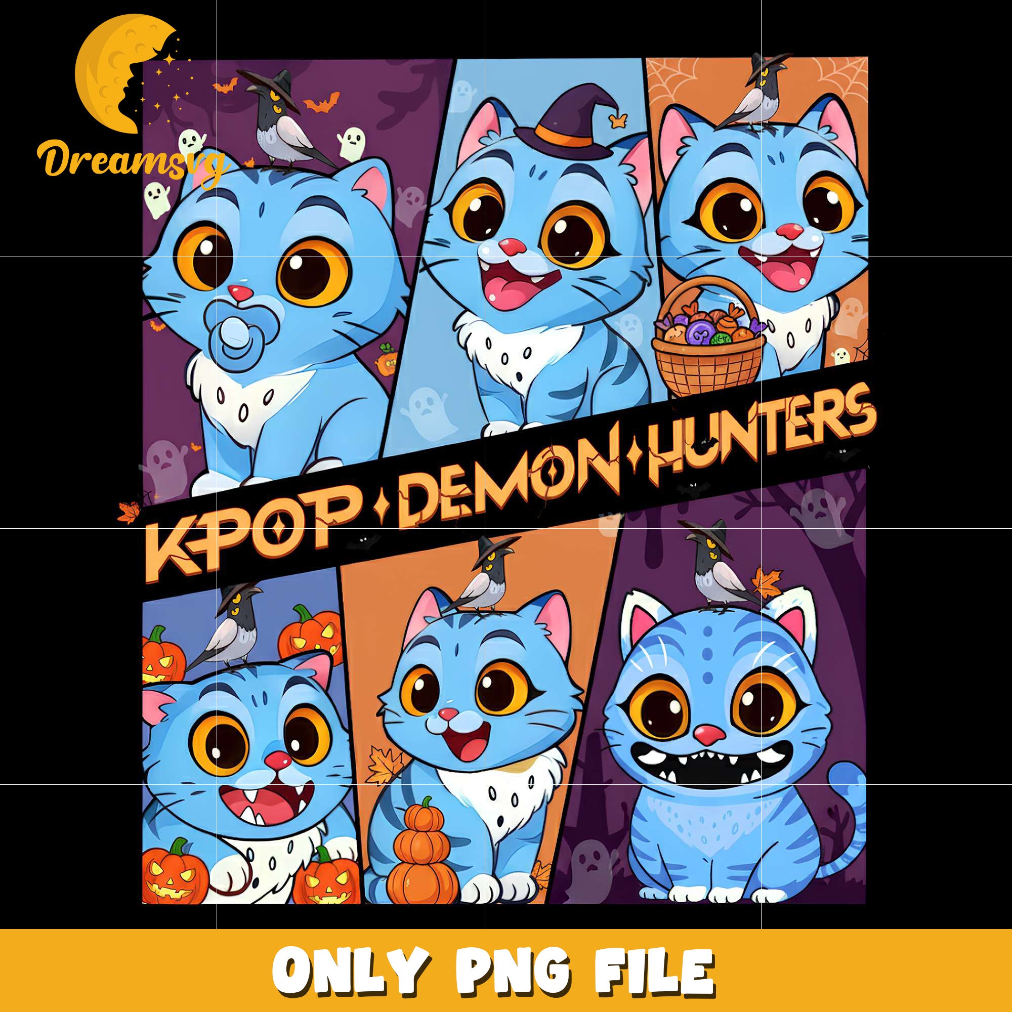 Demon Hunter Tiger Halloween png, halloween pumpkin png, spooky halloween​​ png