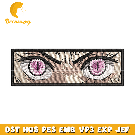 Demon Nezuko eyes 2 embroidery design