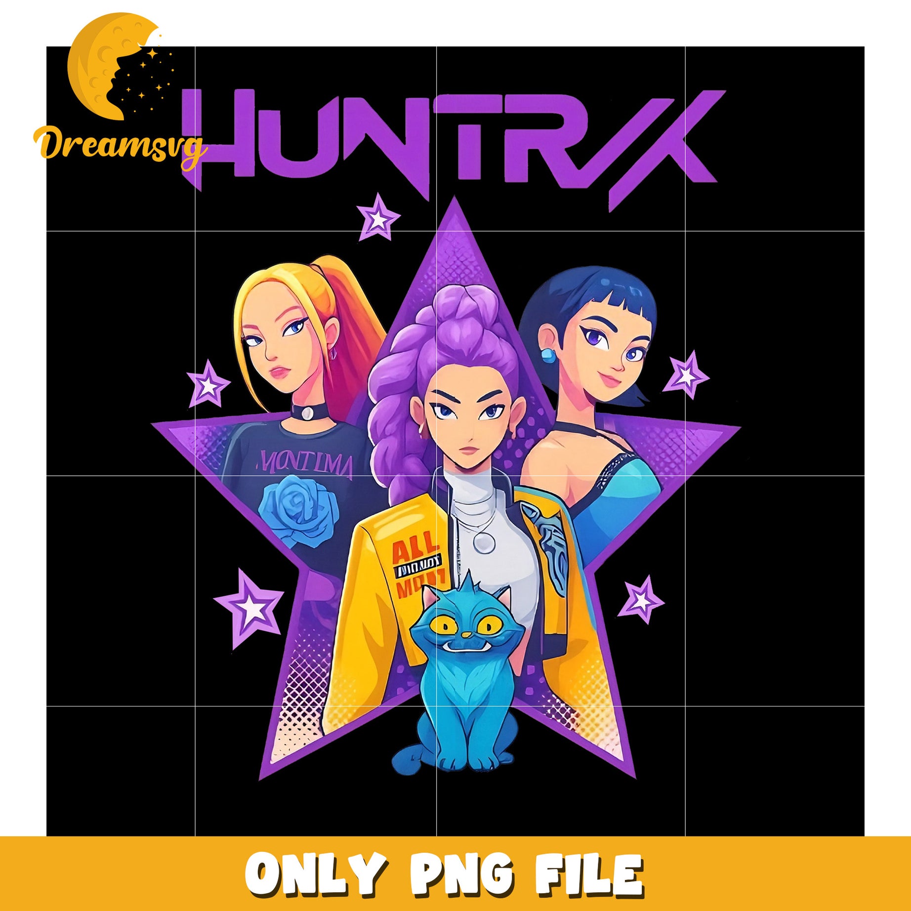 Demon hunter girls png, demon hunters png, huntrix and saja png