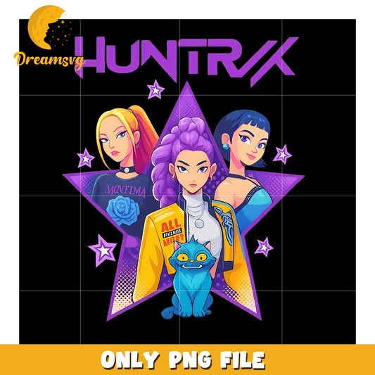 Demon hunter girls png, demon hunters png, huntrix and saja png