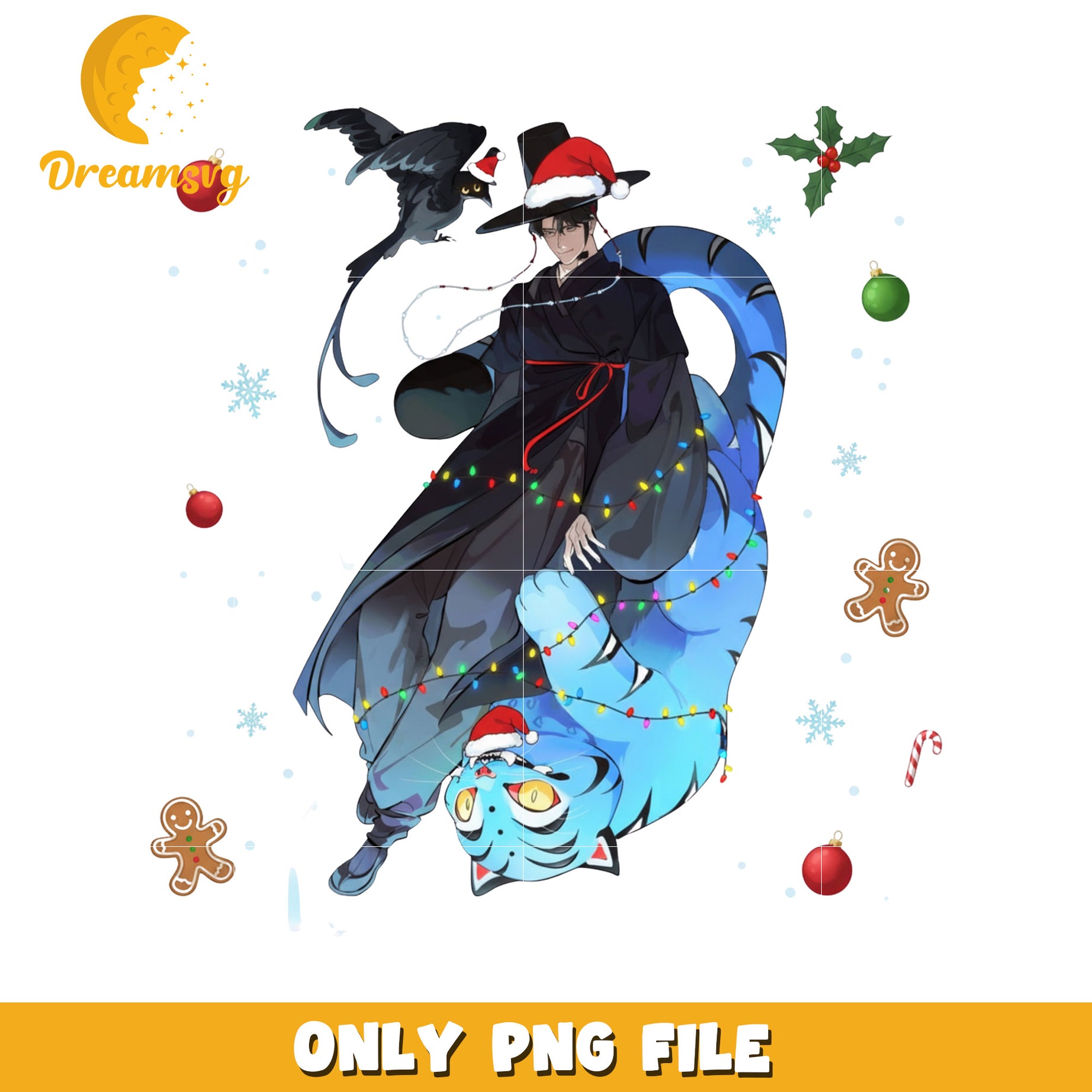 Demon jinu png, netflix catoons png, christmas bell png
