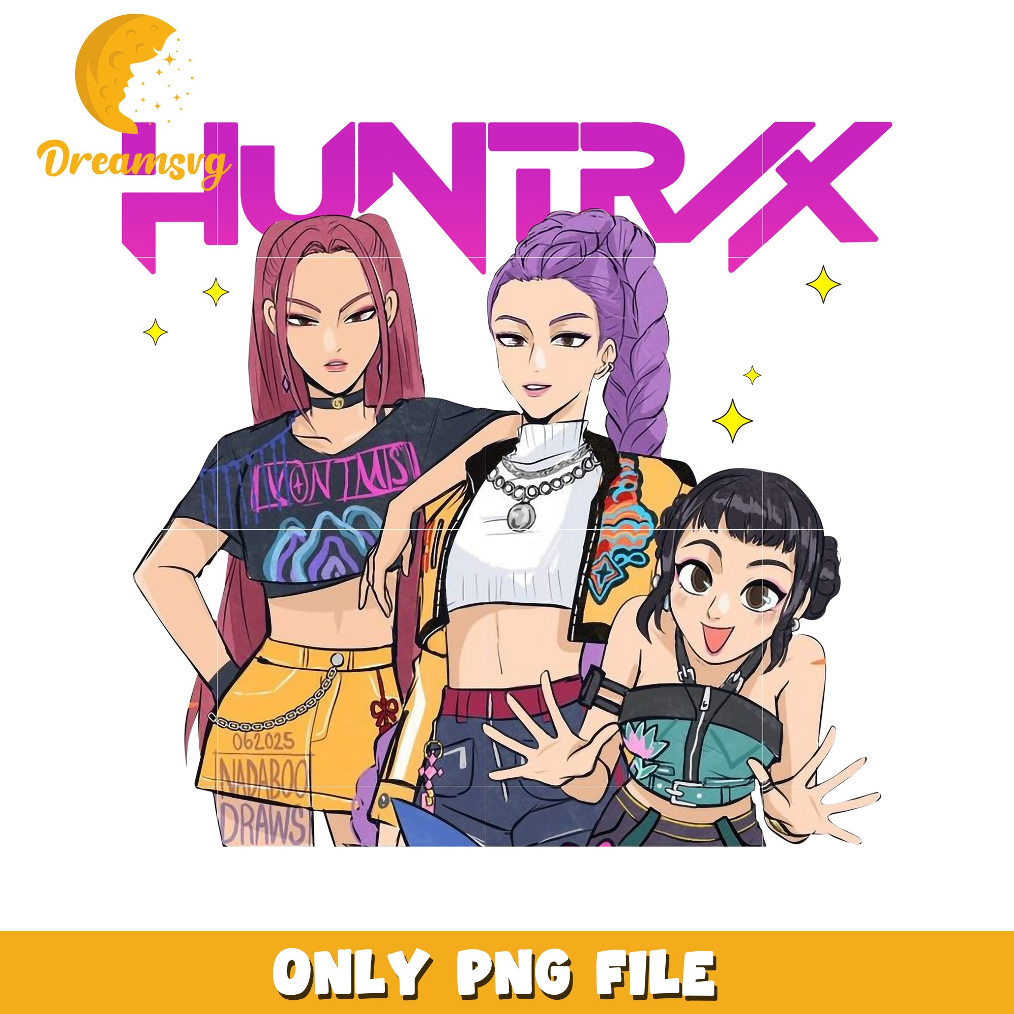 Demon slayers huntrix png, girl band png, netflix cartoon png
