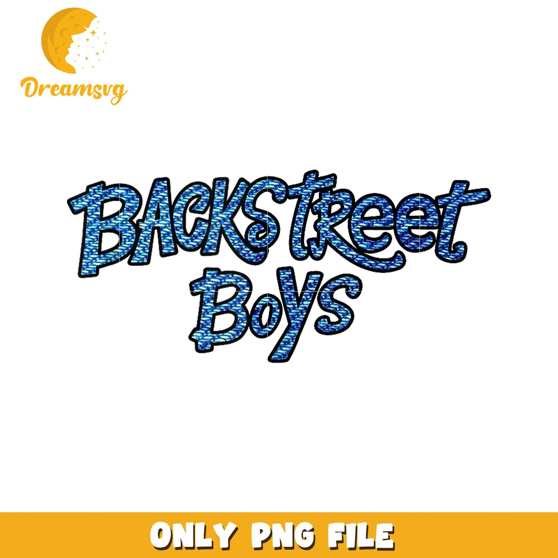 Denim backckstreet boys logo png, boy band png, 90s music png