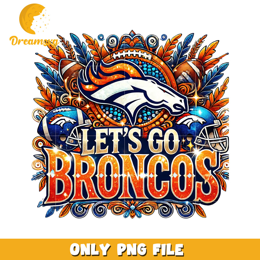 Dennver broncos let's go png, nfl games png, nfl png