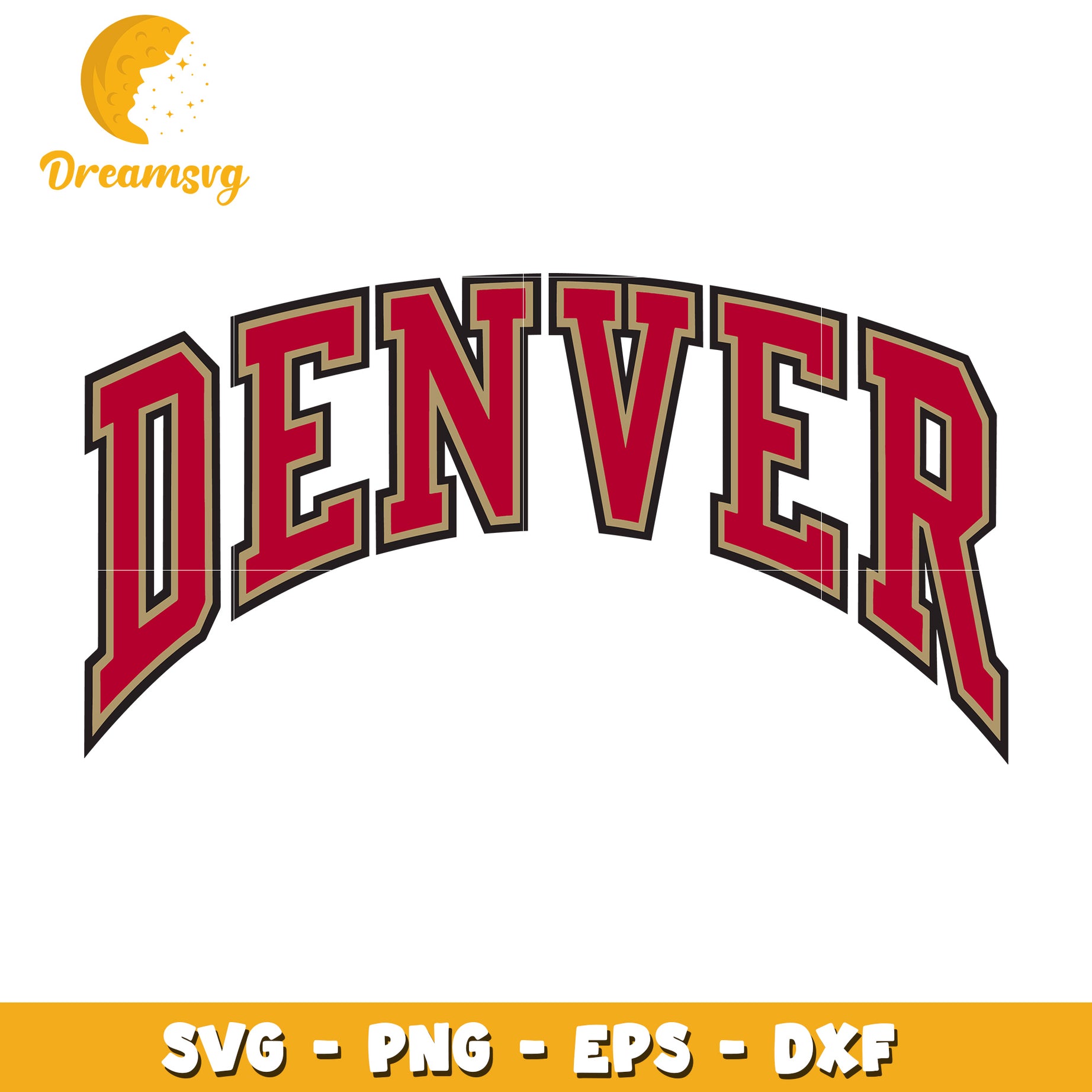 Denver SVG PNG EPS DXF Cut File