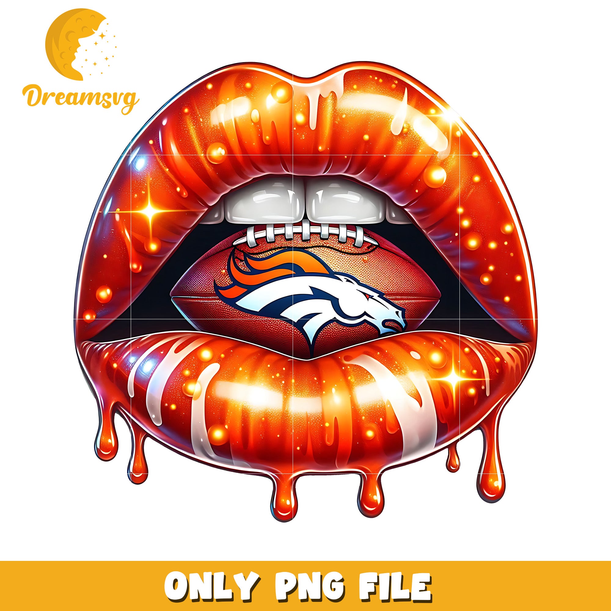 Denver broncos lips png, nfl teams png, nfl team logo png