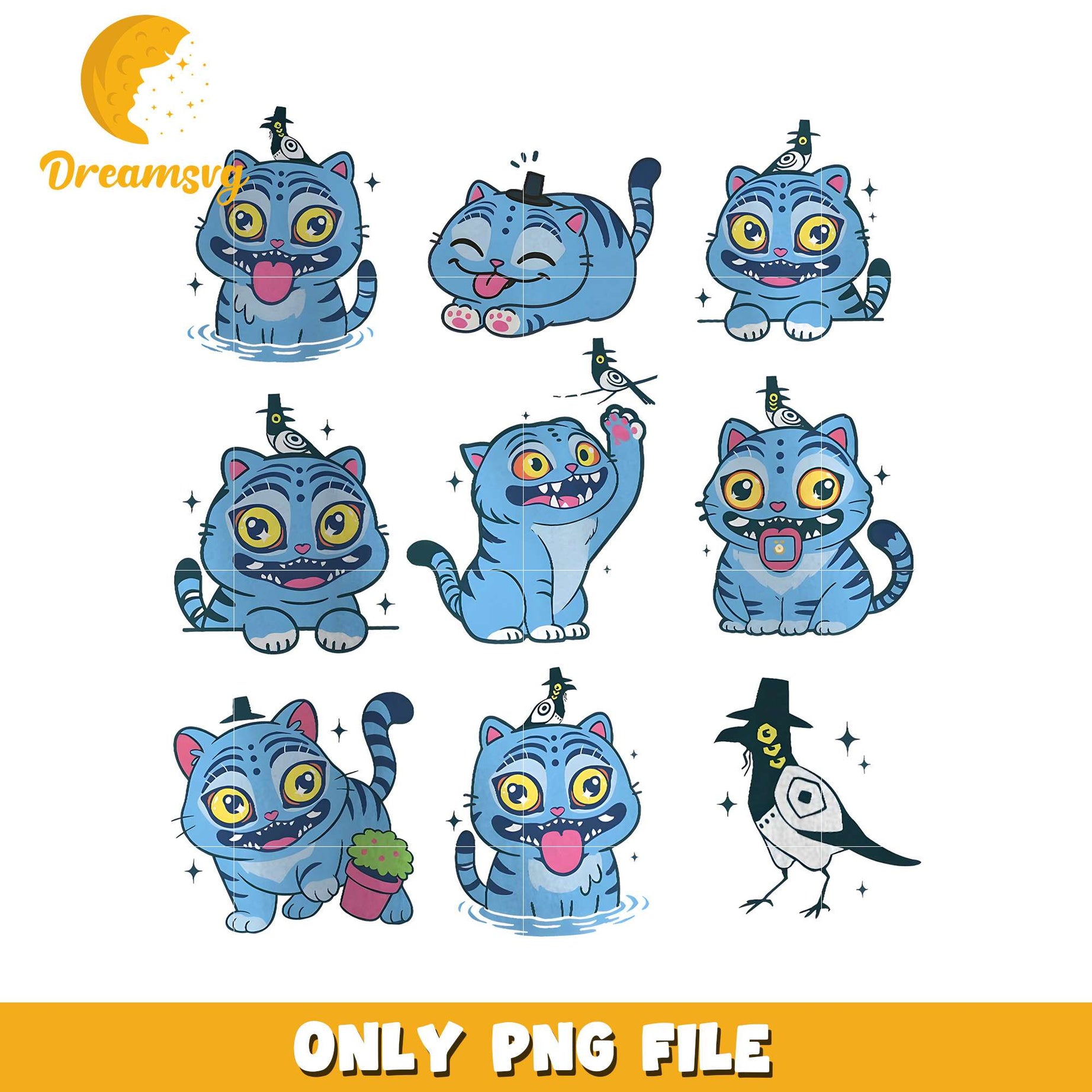 Deroy tiger emotion png, demon hunter tiger png, blue tiger png