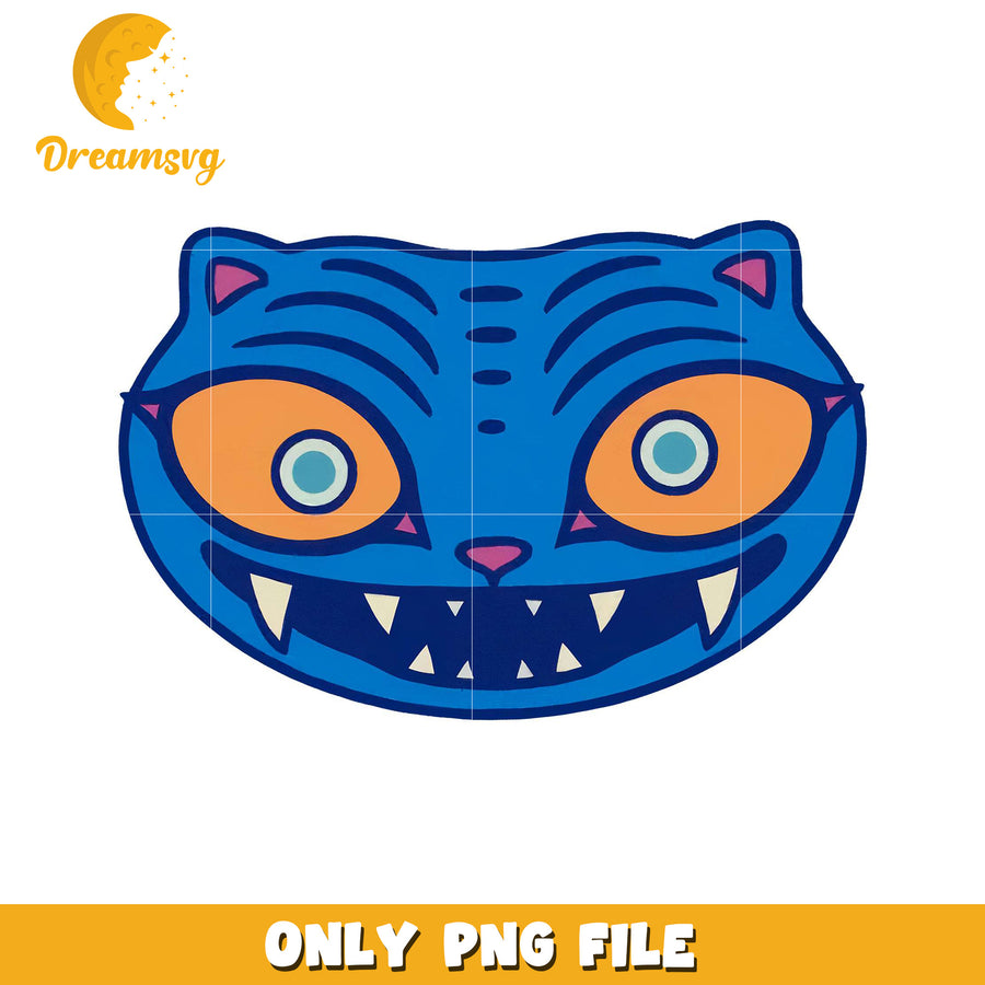 Derpy blue tiger png, korean anime​ png, hip hop band png