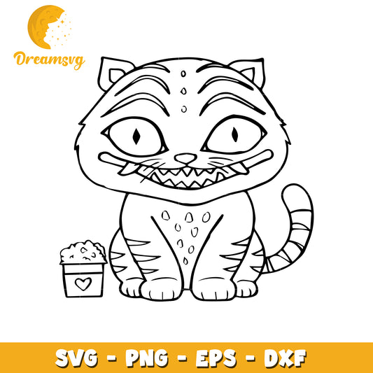 Derpy funny tiger svg, demon hunters svg, kpop band svg