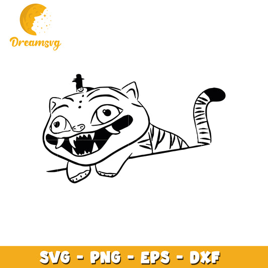 Derpy funny tiger svg, huntrix derpy tiger svg, funny kpop tiger svg