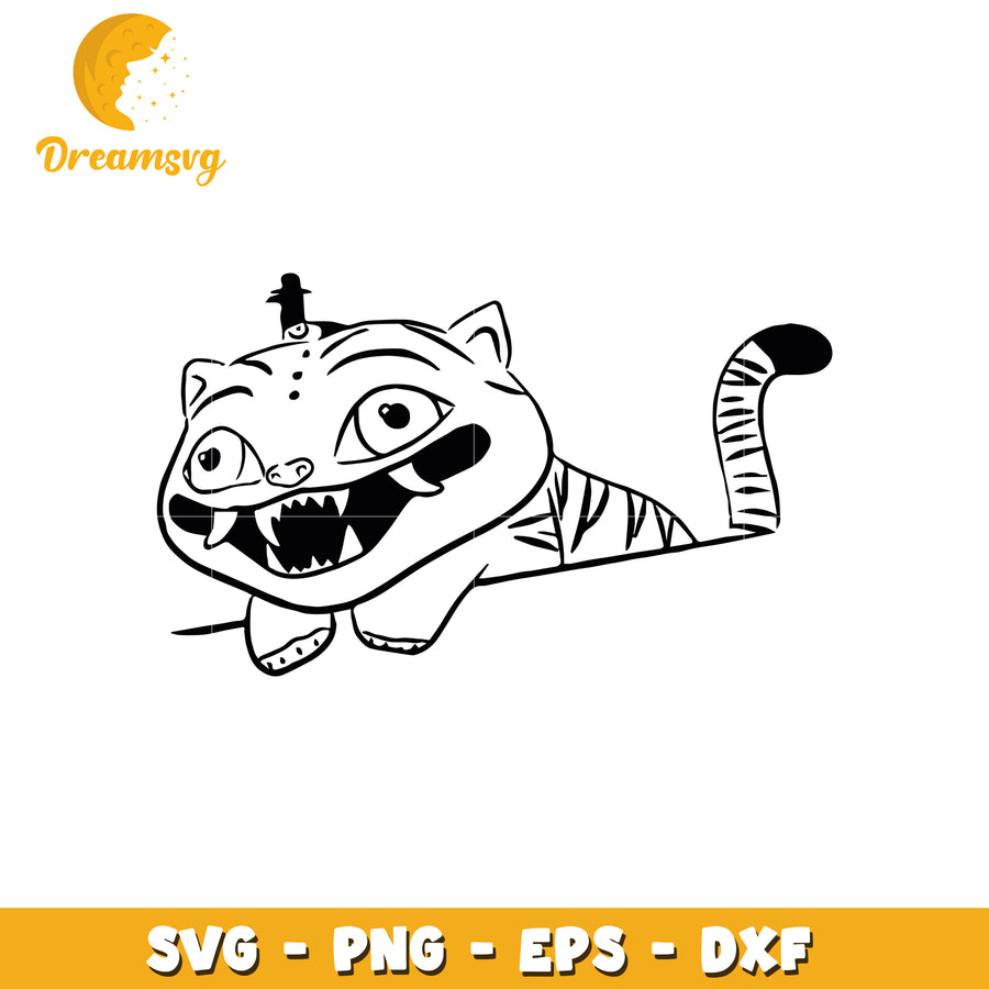 Derpy funny tiger svg, huntrix derpy tiger svg, funny kpop tiger svg