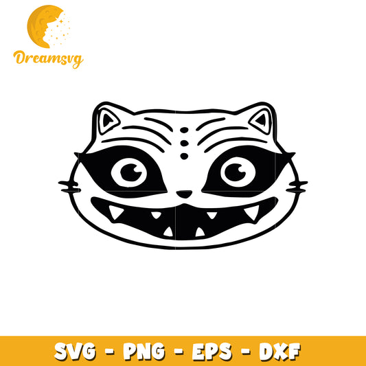 Derpy head svg, huntrix derpy tiger svg, funny kpop tiger svg