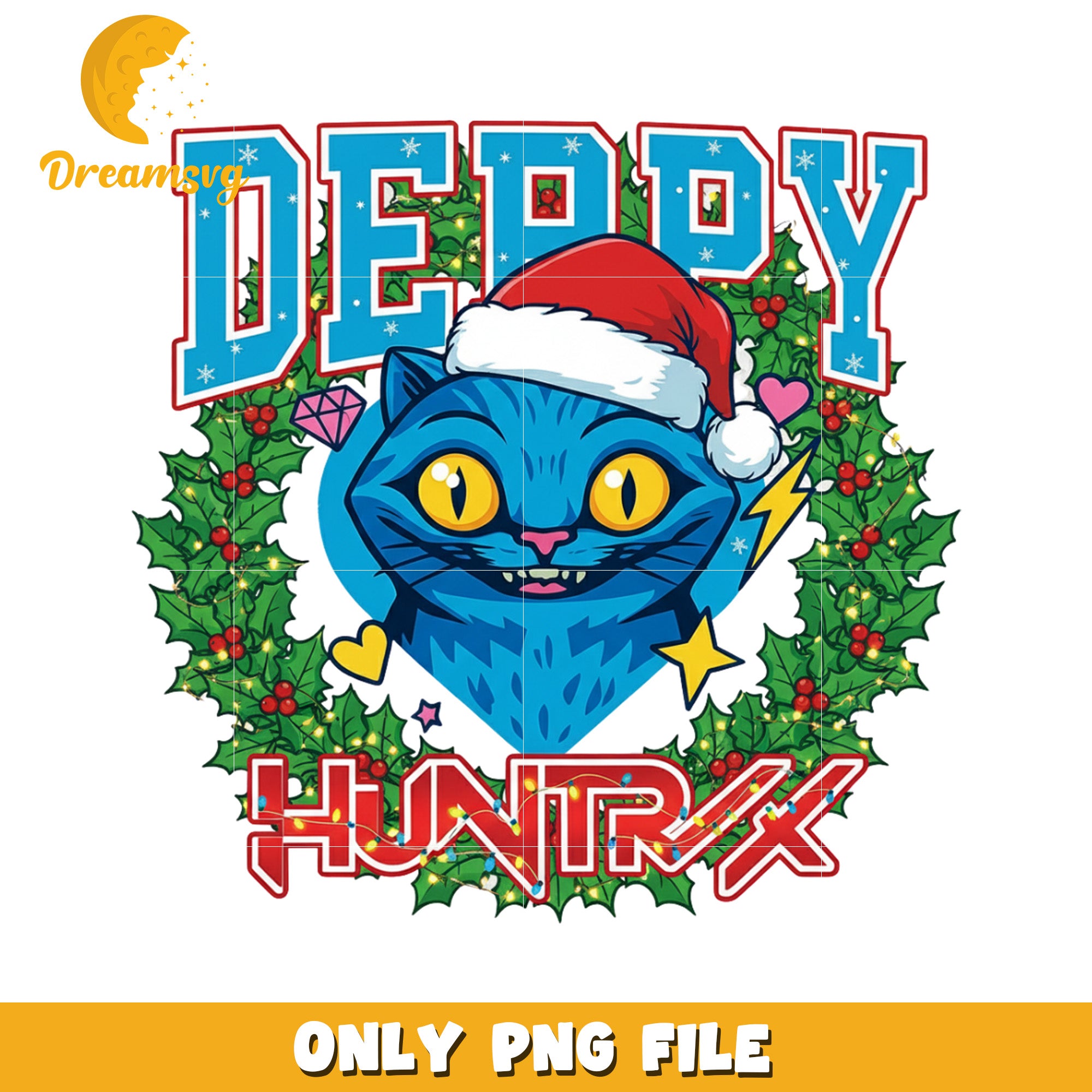 Derpy huntrix design png, christmas cartoon png, kpop demon png