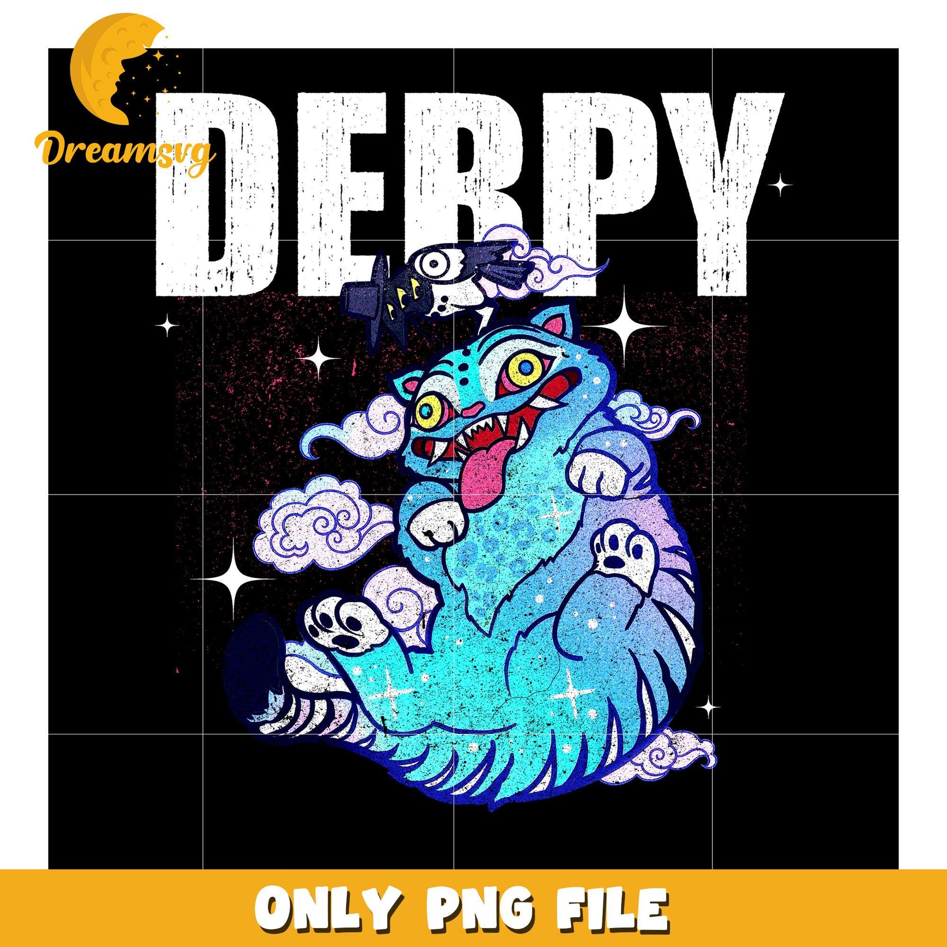 Derpy the blue tiger png, cartoon fighter png, kpop hero team png