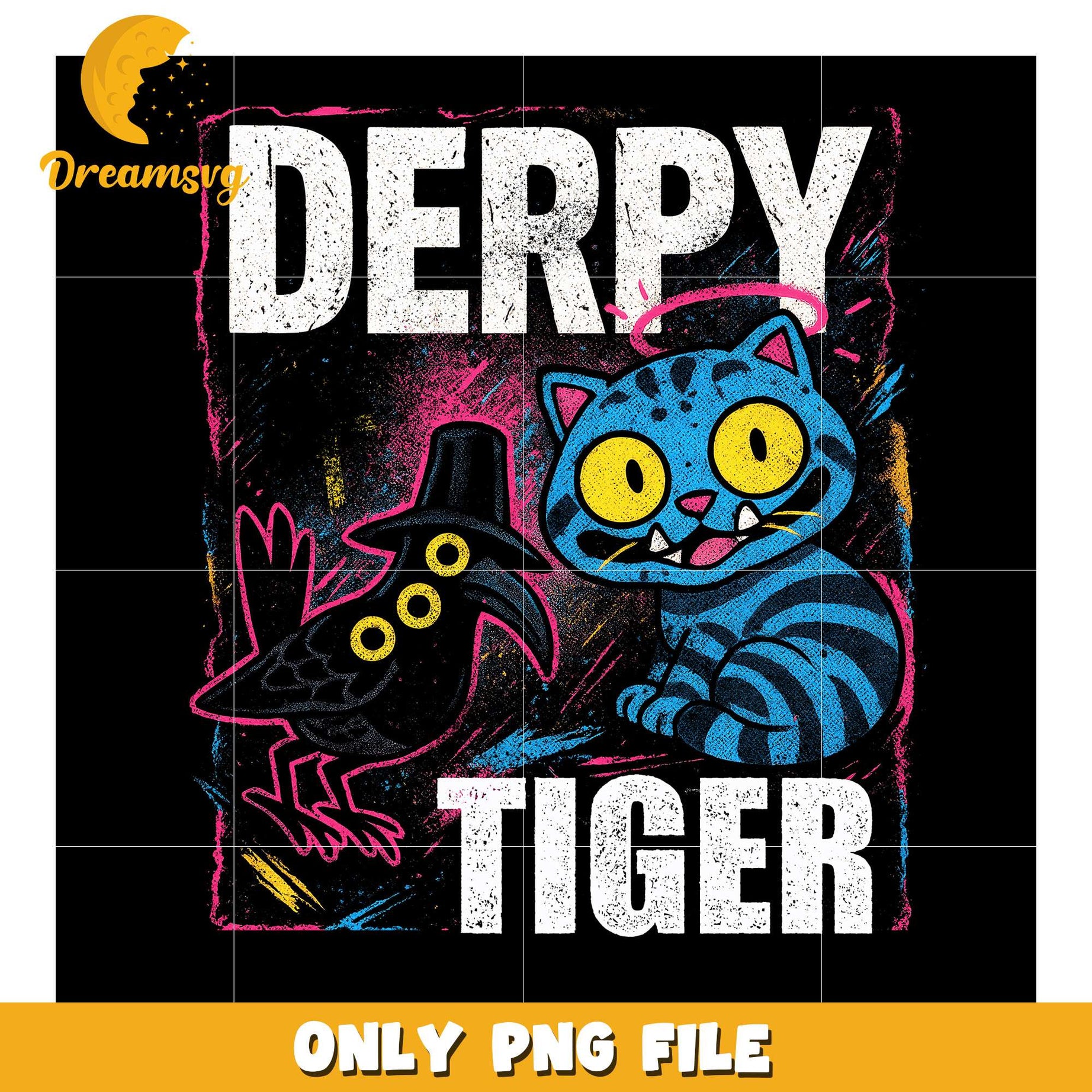 Derpy tiger png, love fighter aesthetic png, kpop hero png