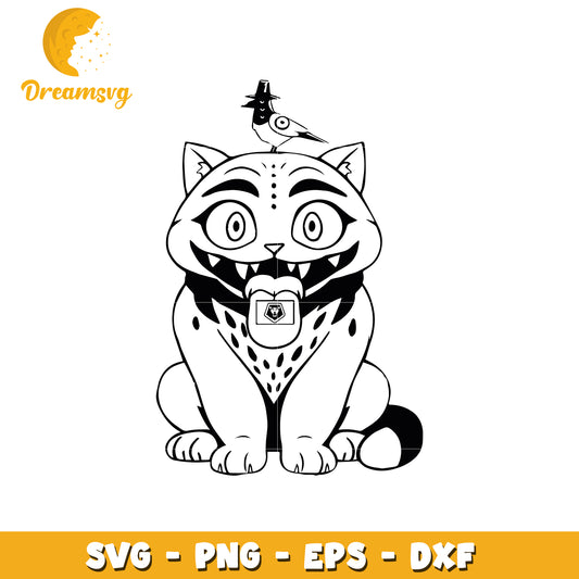 Derpy tonge design svg, huntrix derpy tiger svg, funny kpop tiger svg