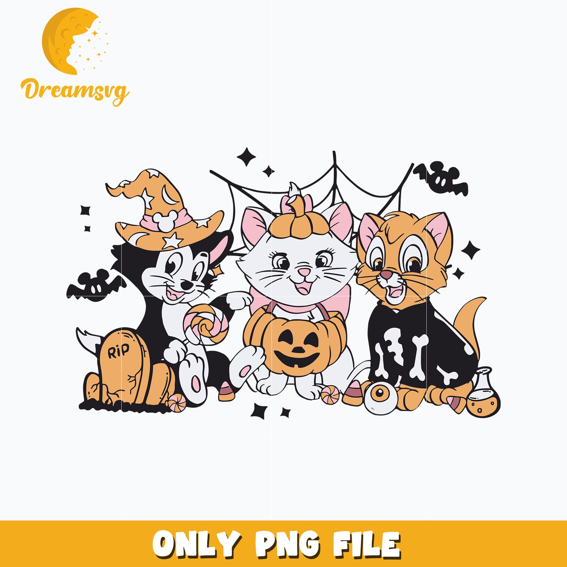 The Aristocats Halloween Pumpkin png