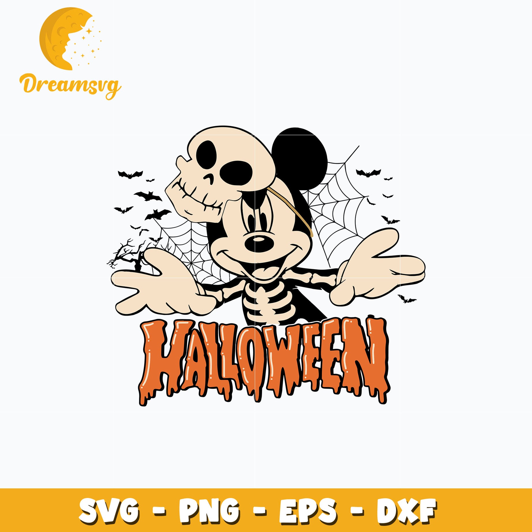 Mickey horror Halloween svg