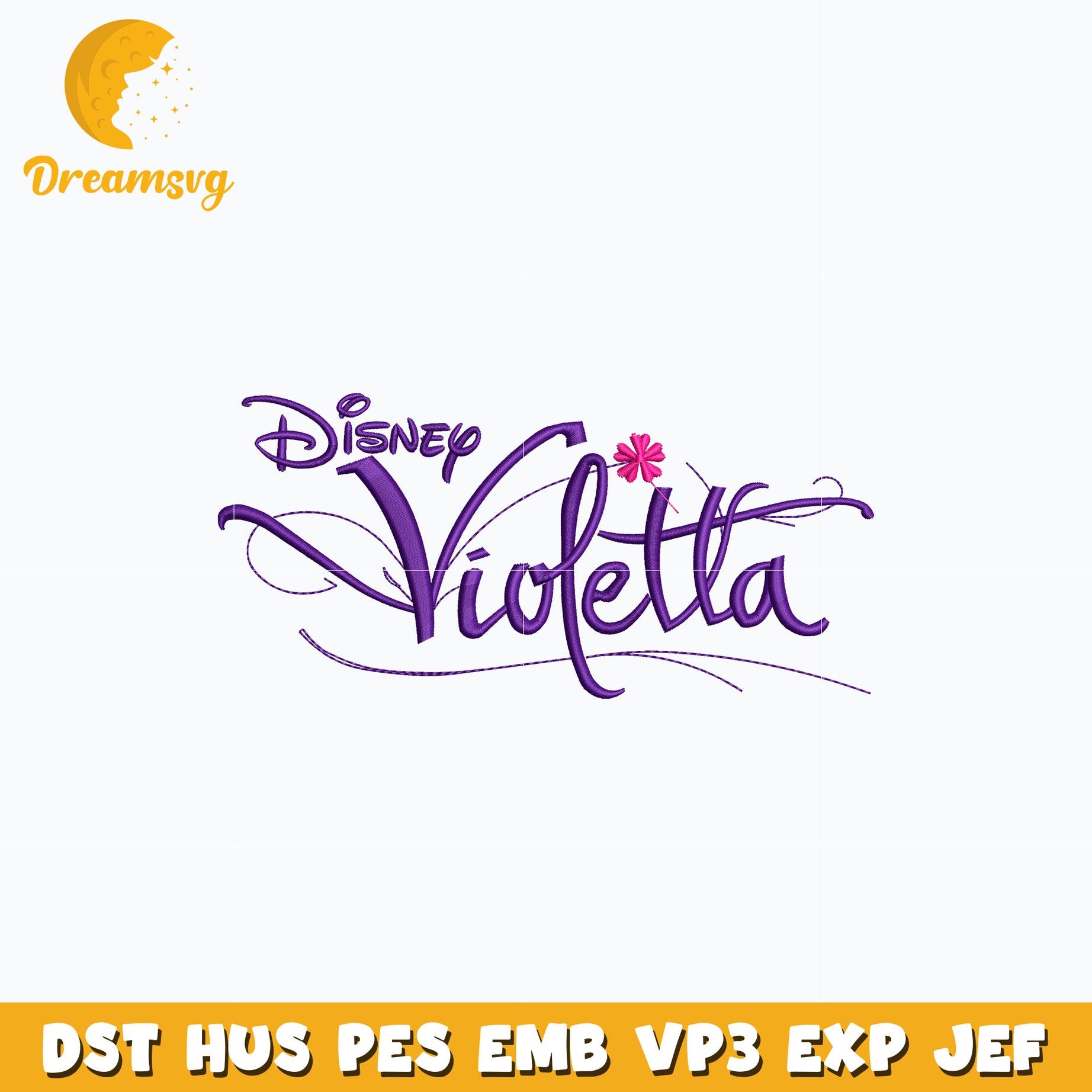 Disney Violetta embroidery design