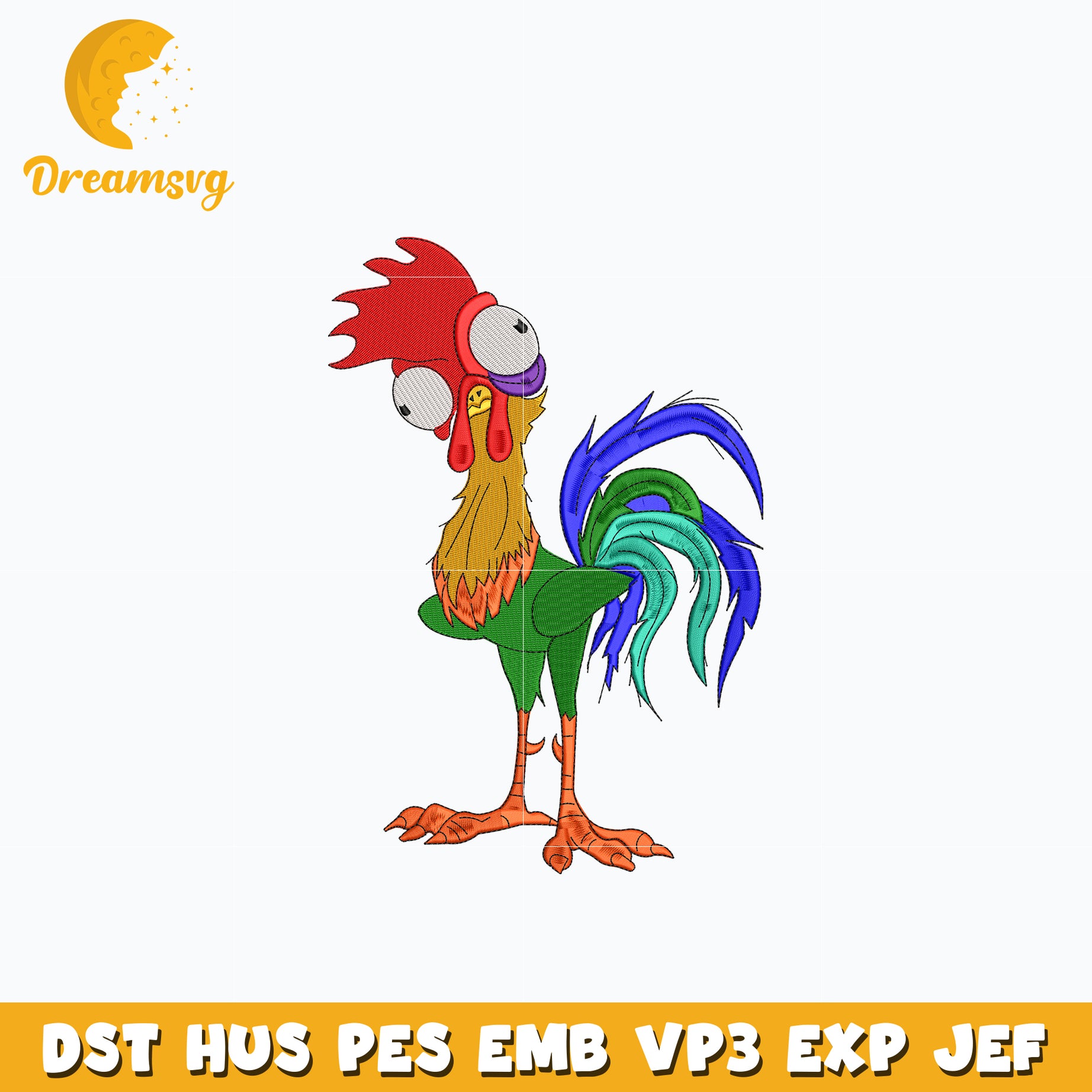 Hei Hei disney embroidery design