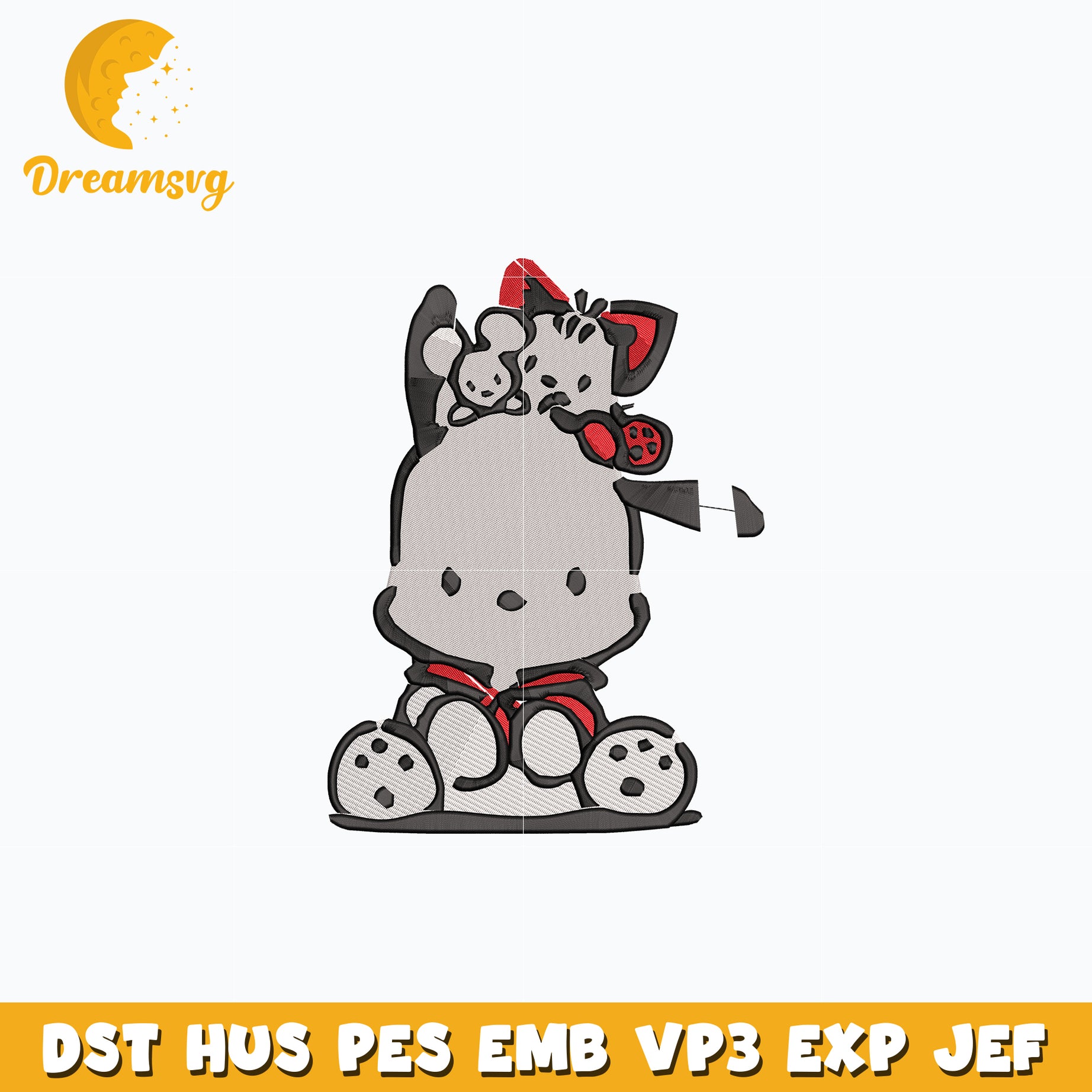 Pochacco embroidery design