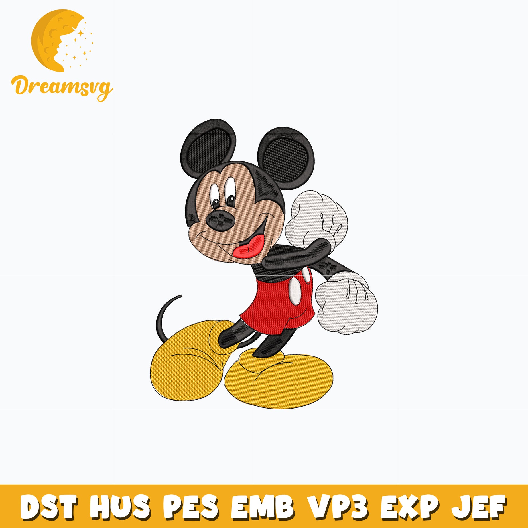 Mickey mouse embroidery design