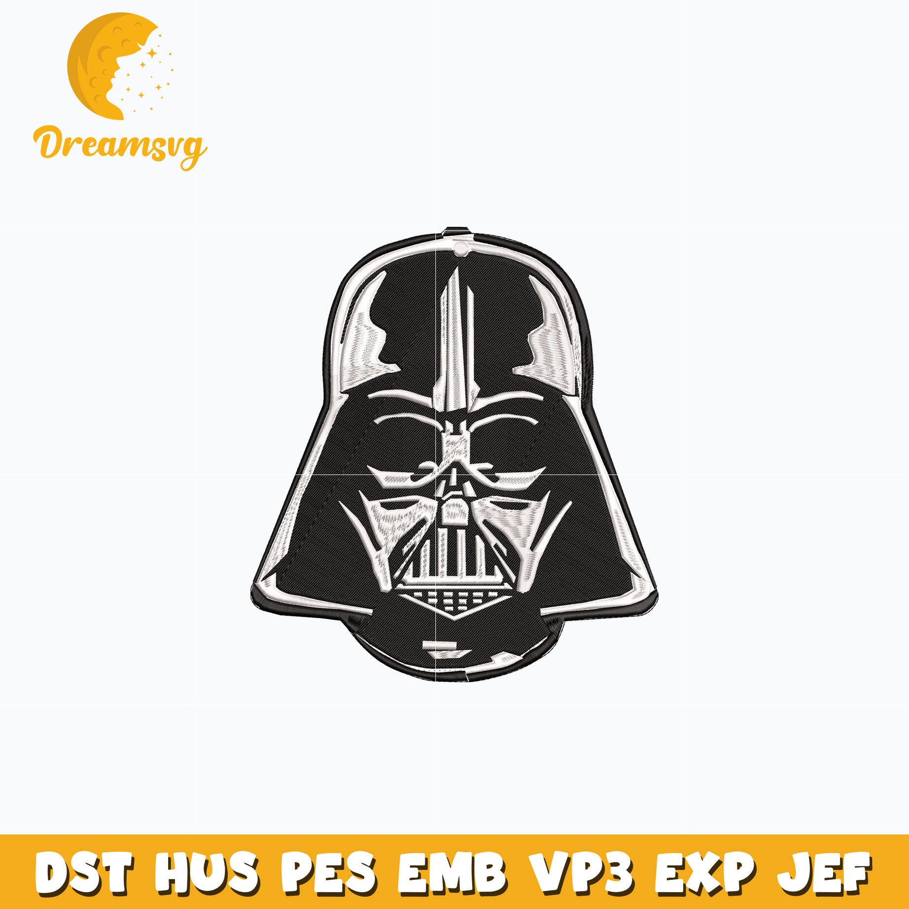 Darth Vader Helmet embroidery design