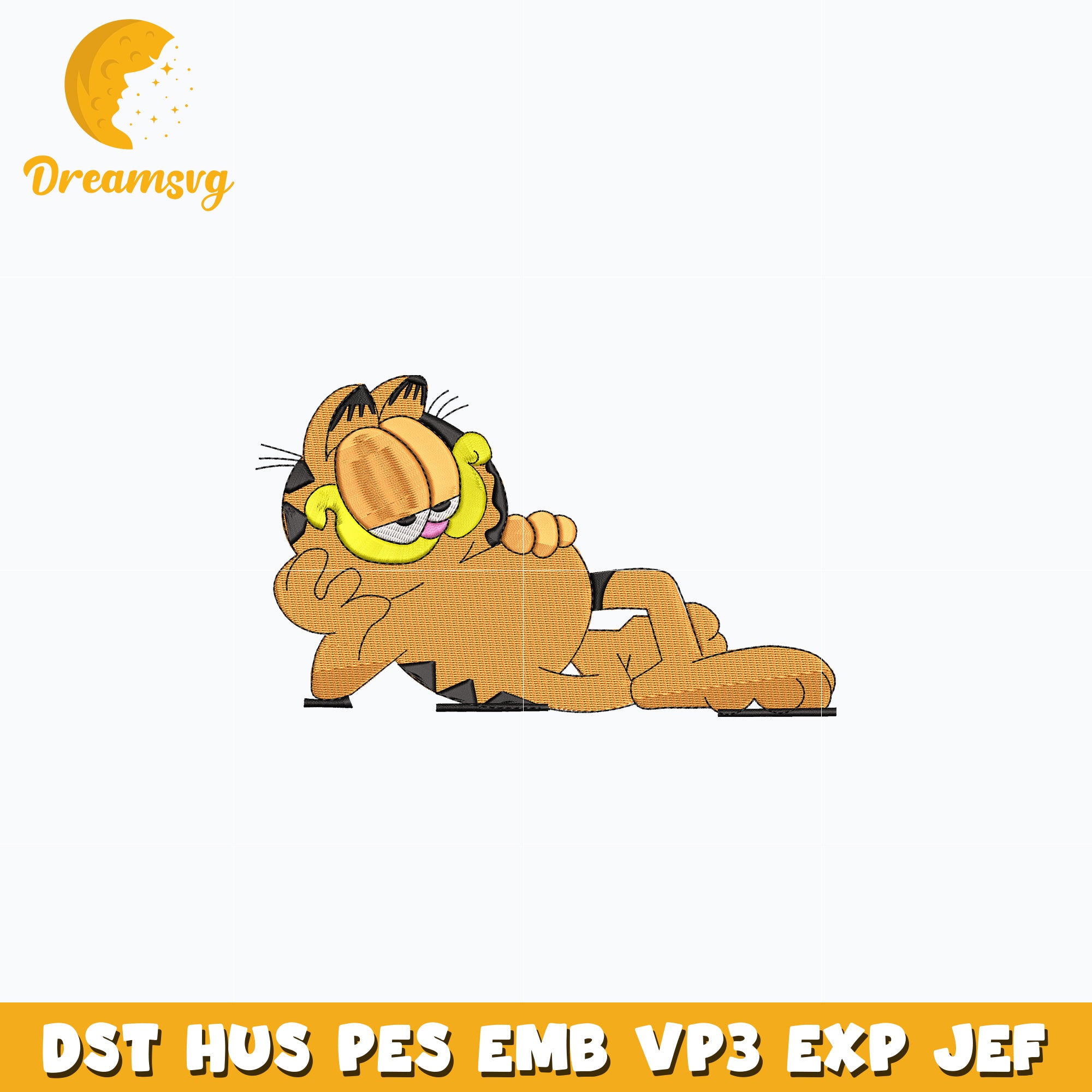 Garfield cartoon embroidery design – DreamSVG Store