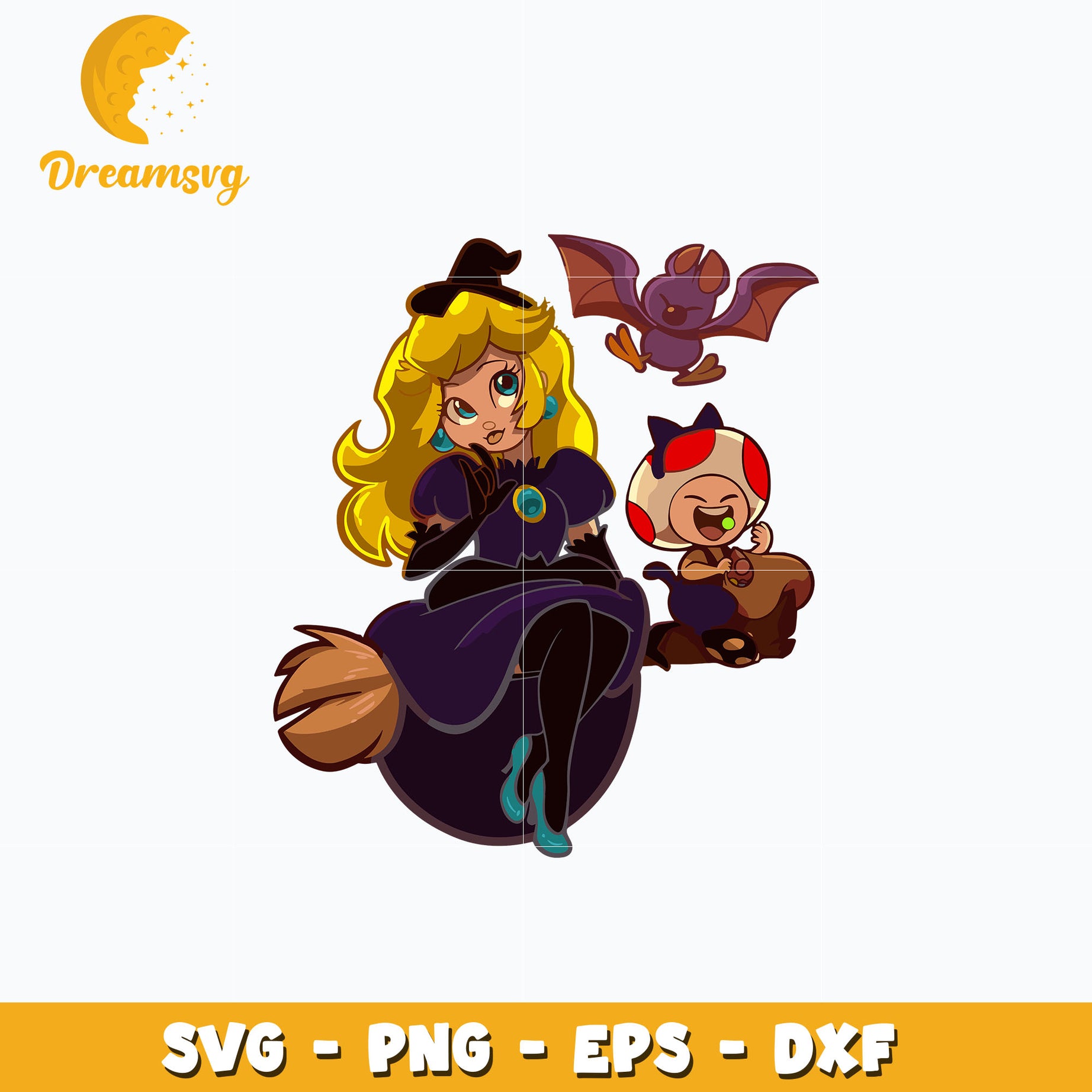 Halloween Peach princess svg