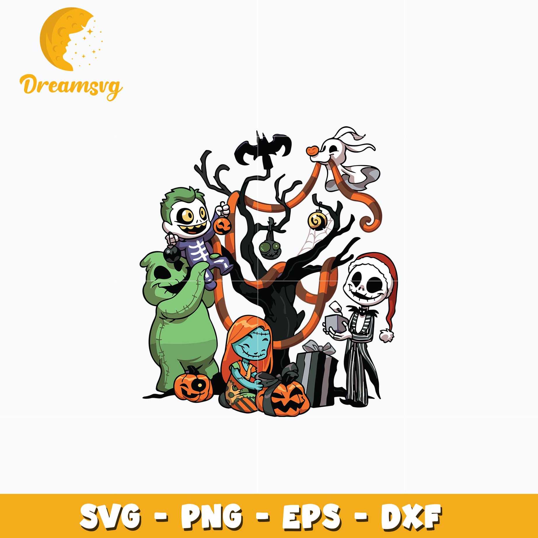 Nightmare characters chibi svg