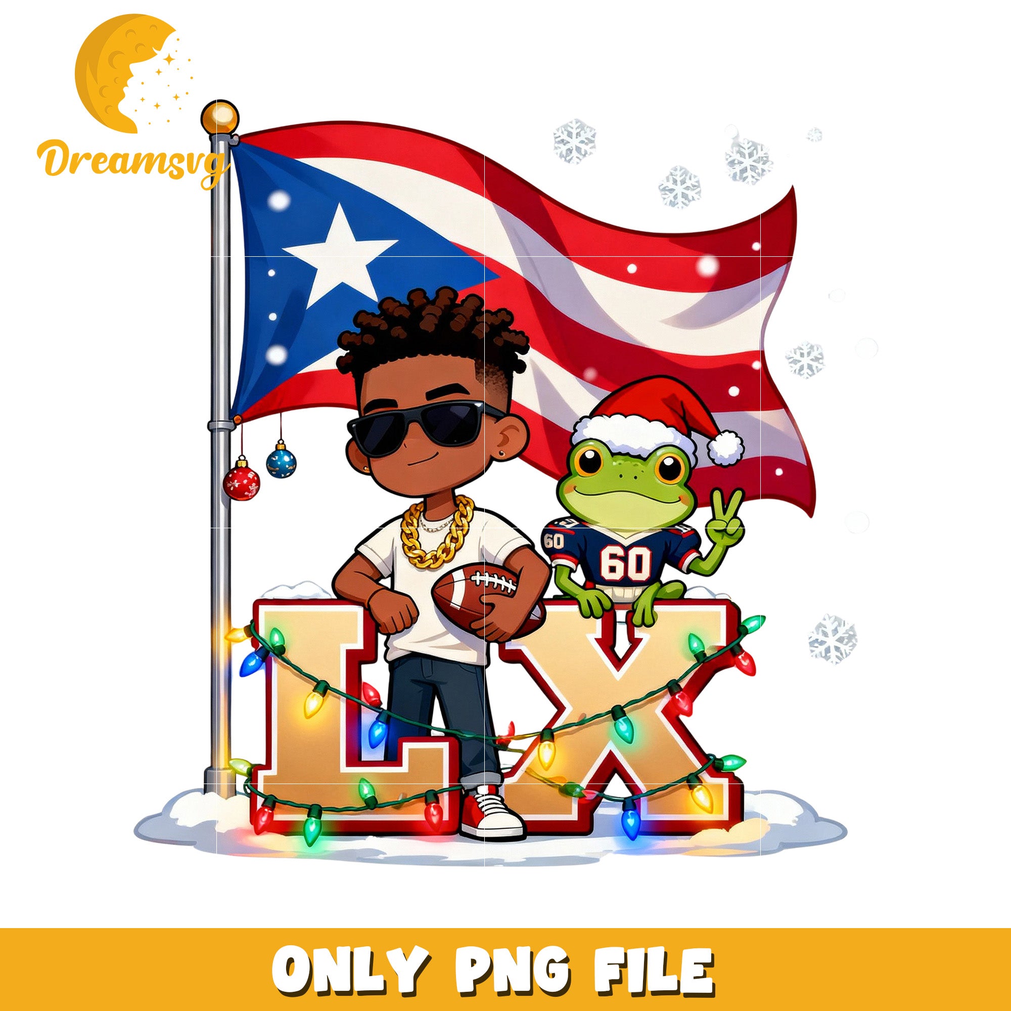 Design of bad bunny and frog png, latin pop culture png, bad bunny png