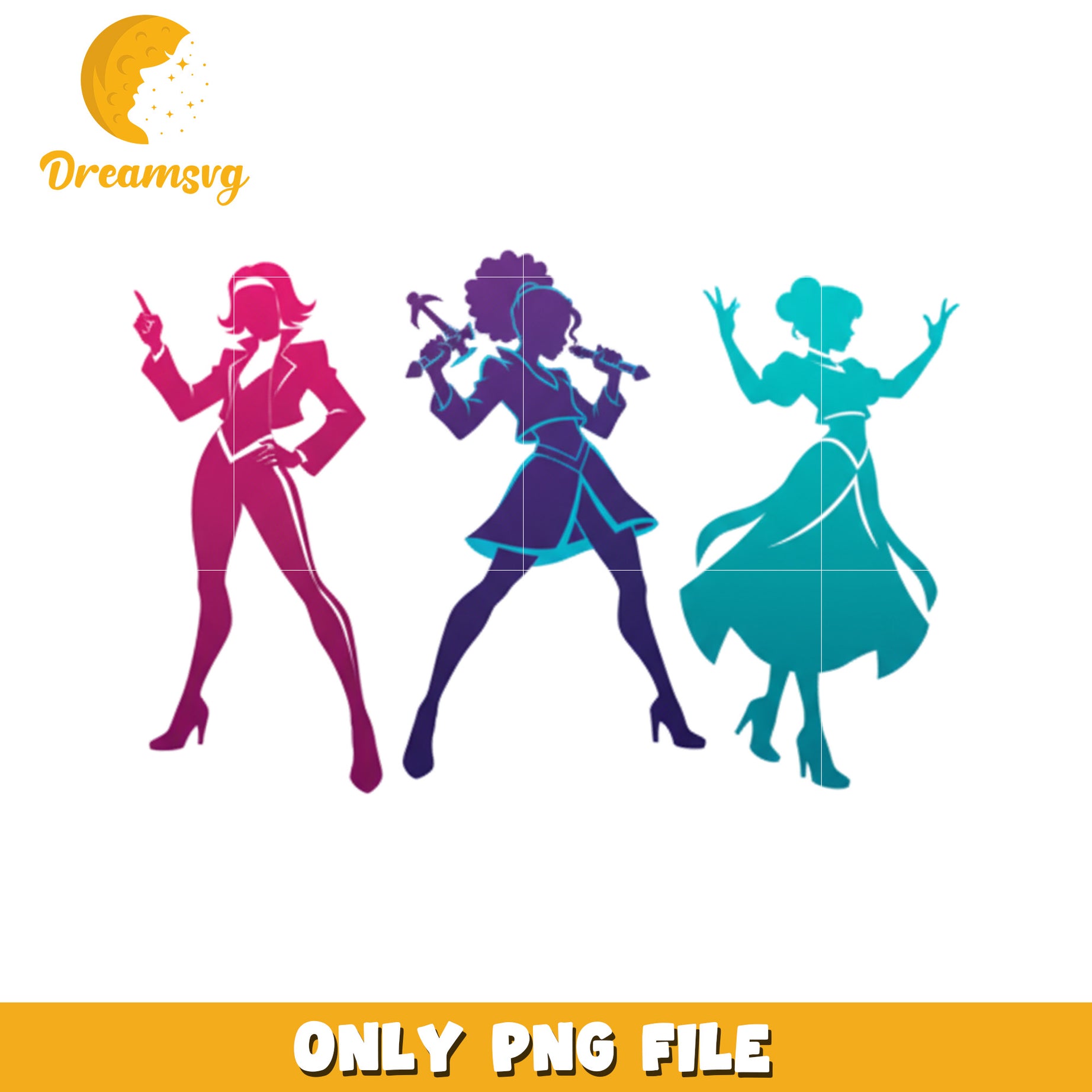 Design of huntrix png, kpop fantasy concept png, korean cartoon png