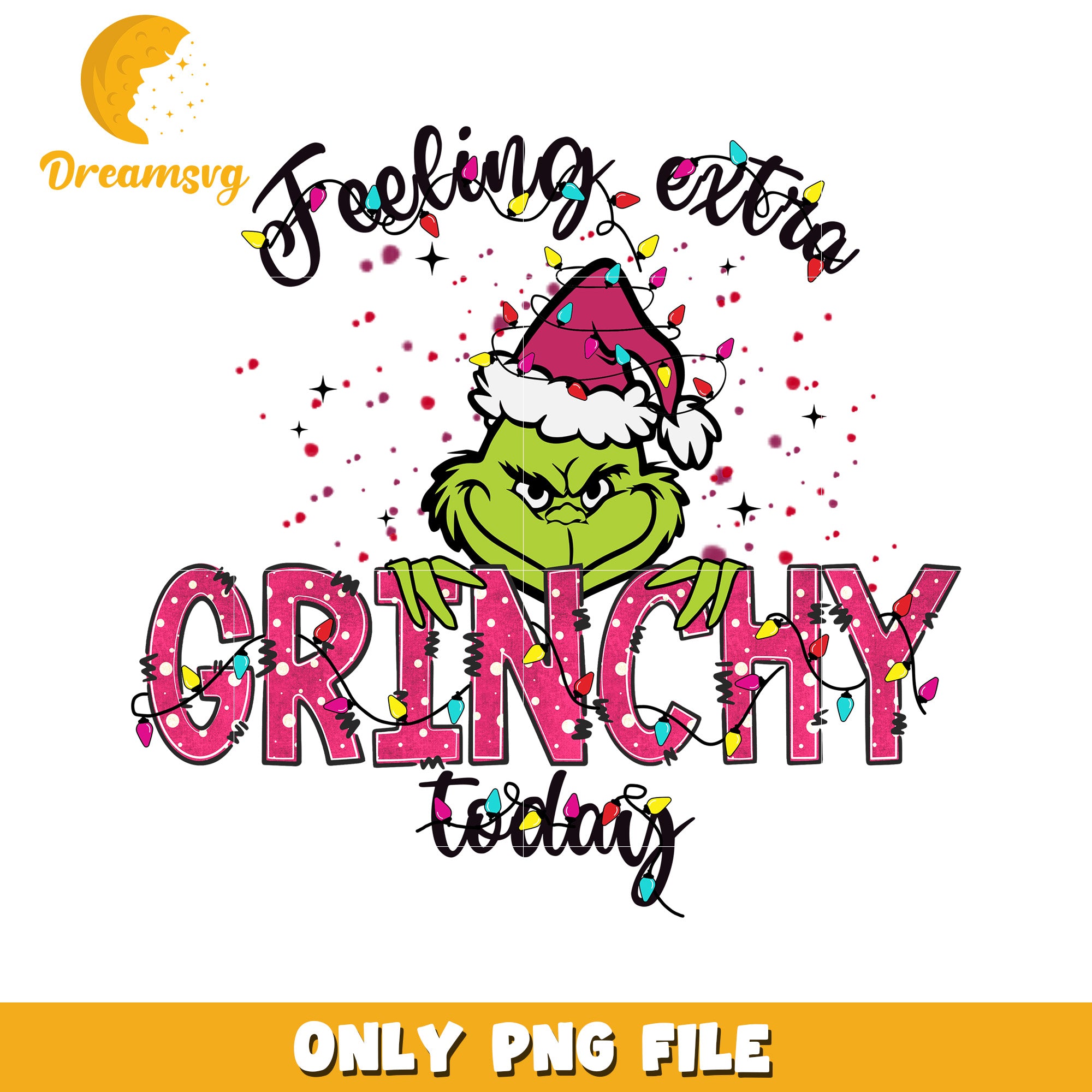 Design of pink grinchy png, christmas cartoon png, grinch funny png