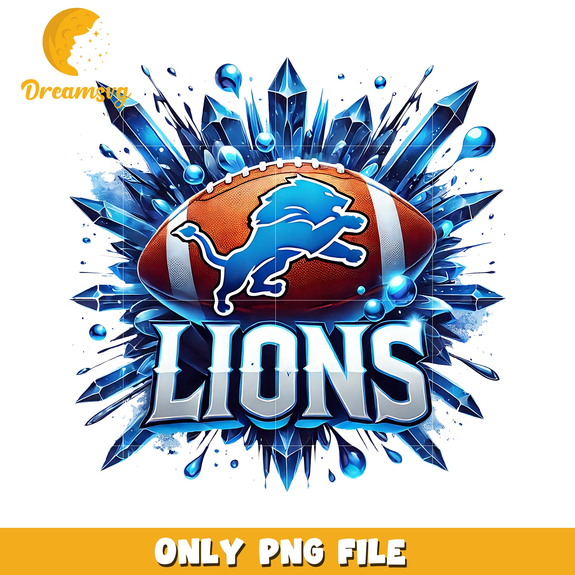 Detriot lions ball logo png, american sports png, nfl plus png