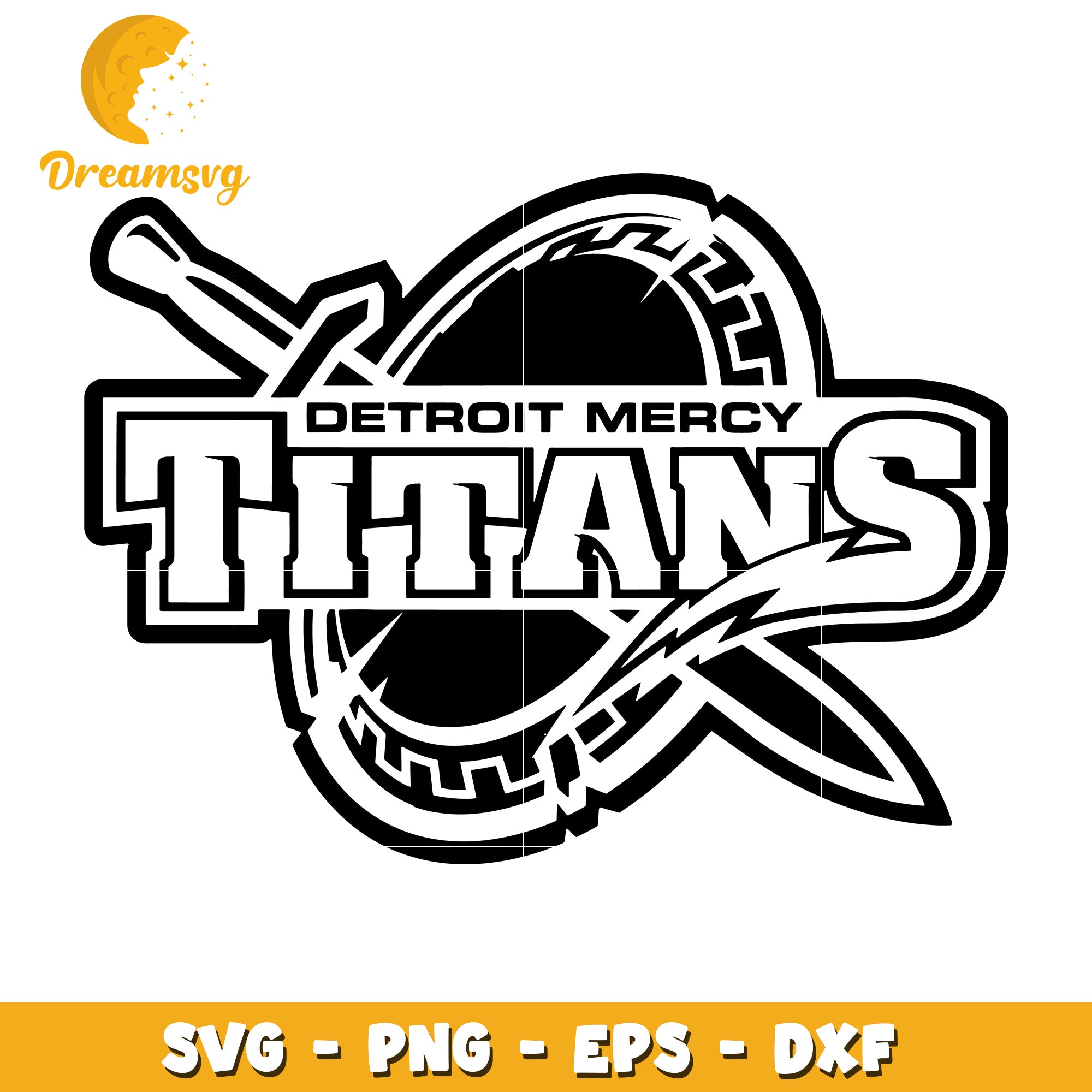 Mercy Cut Out Detroit Mercy Titans SVG Cut File – DreamSVG Store