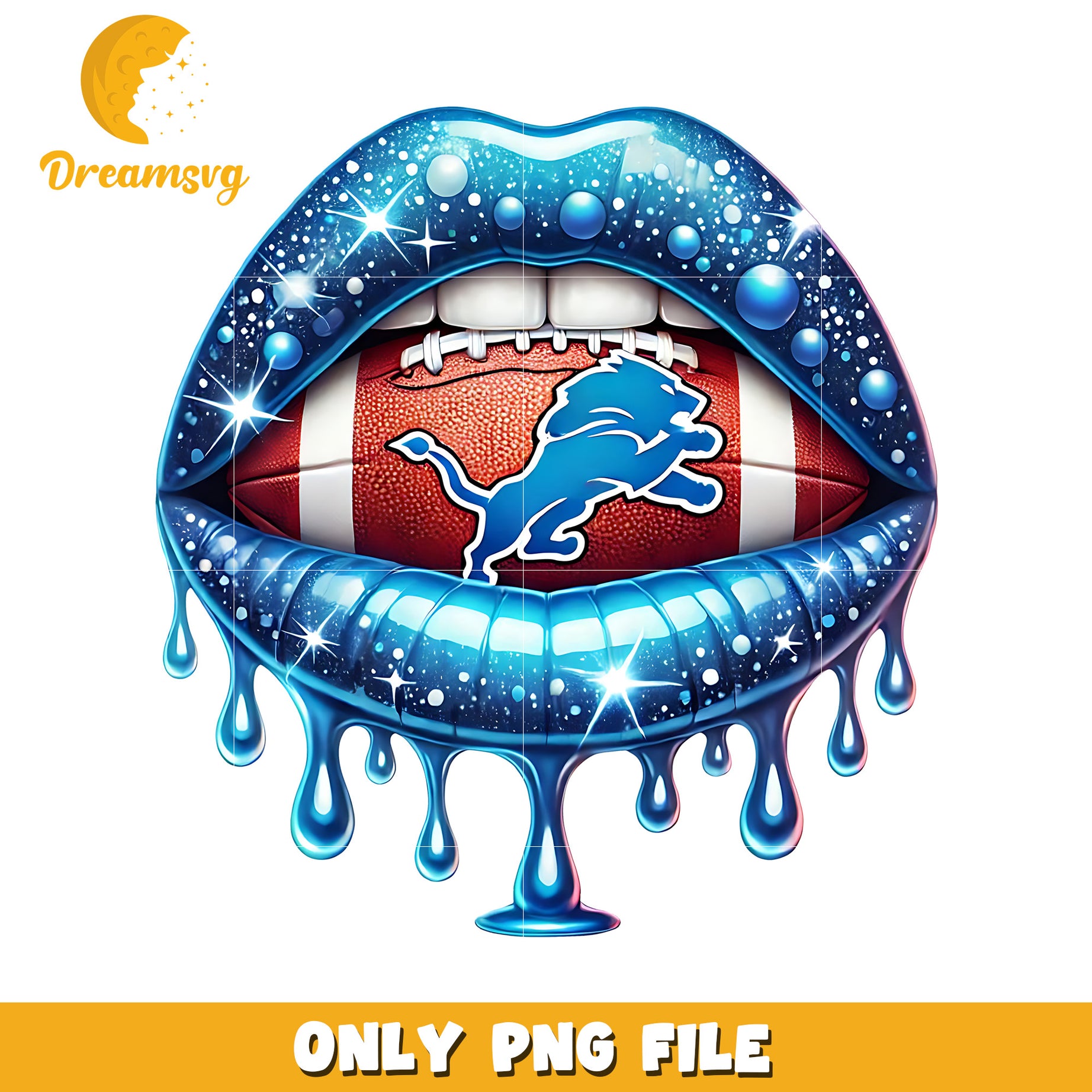 Detroit lions lips png, nfl teams png, nfl team logo png