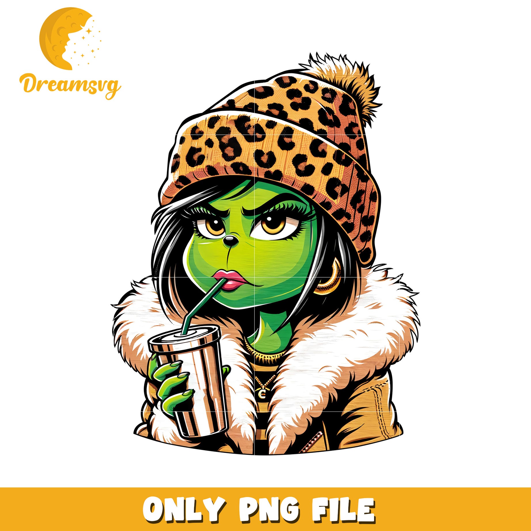 Digital cartoon design of grinch png, grinch christmas png, grinch png