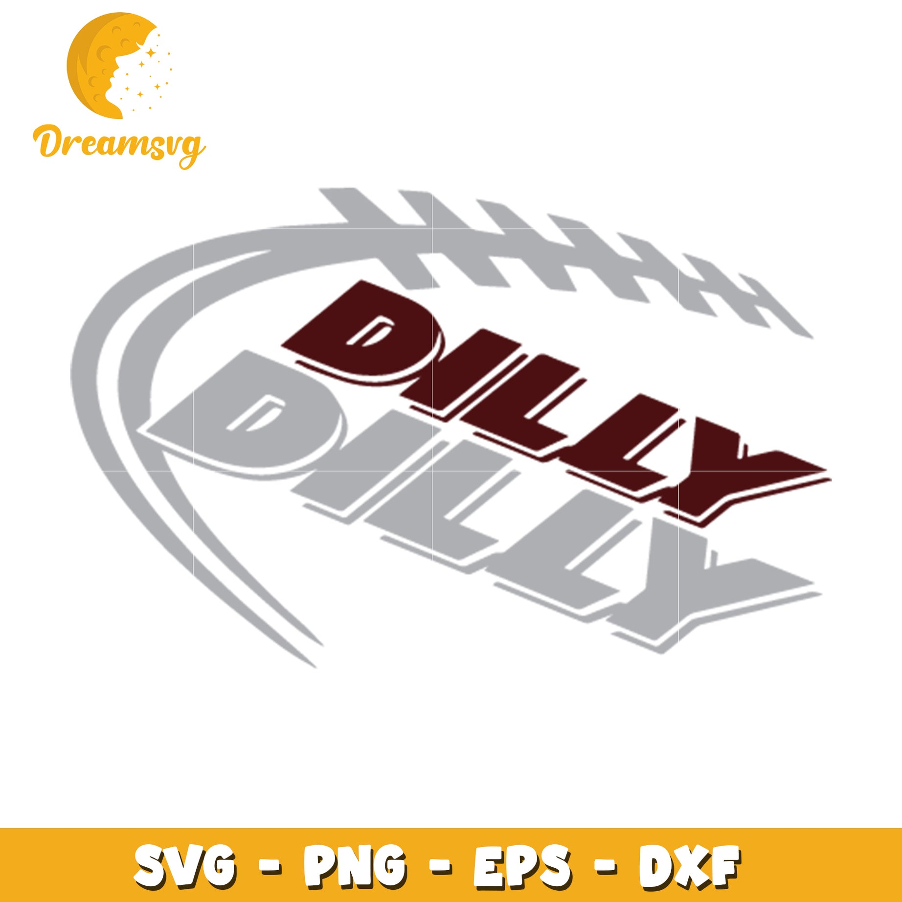 Dilly Dilly Football SVG Cut File for Crafting and Design Use