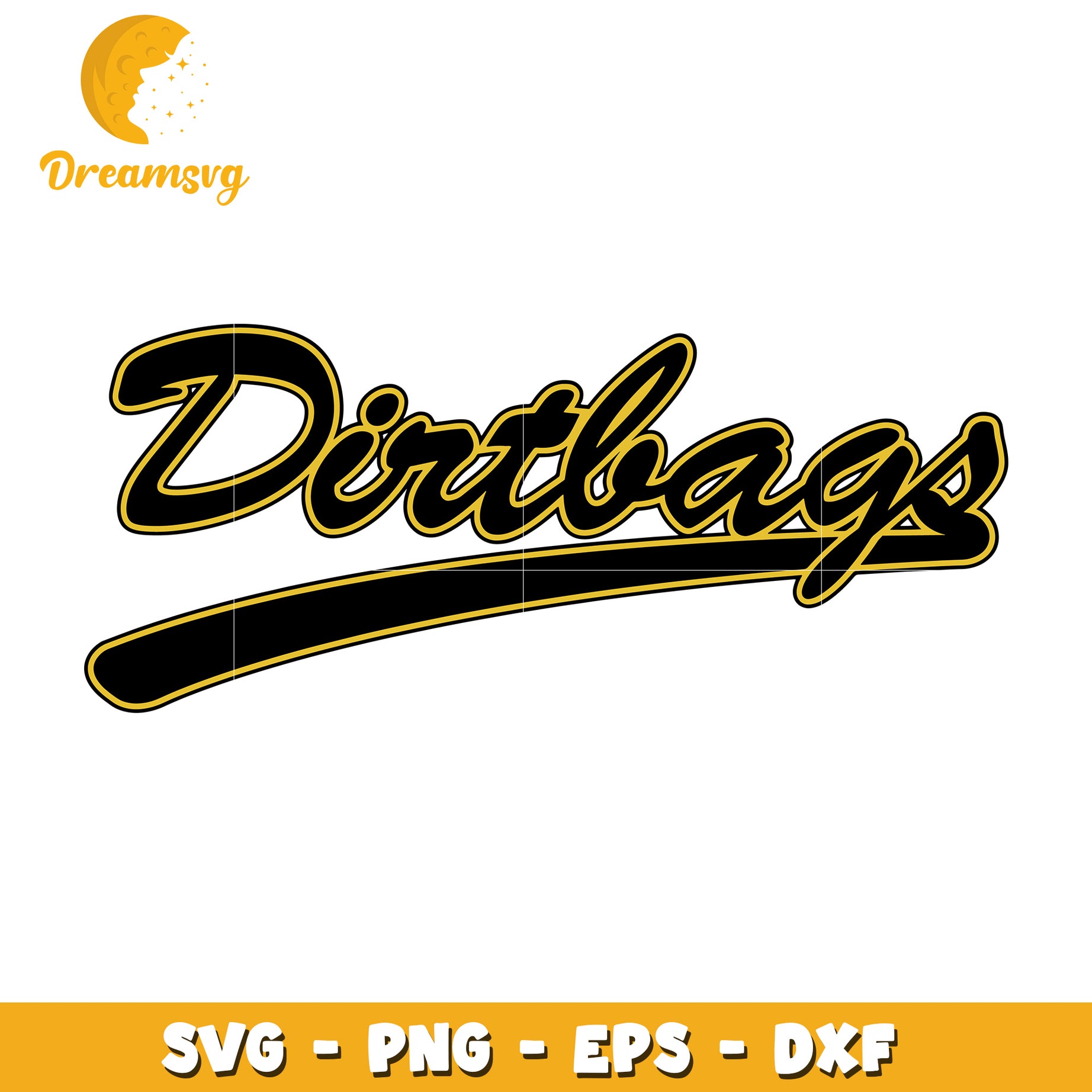 Dirtbags SVG Cut File PNG EPS DXF