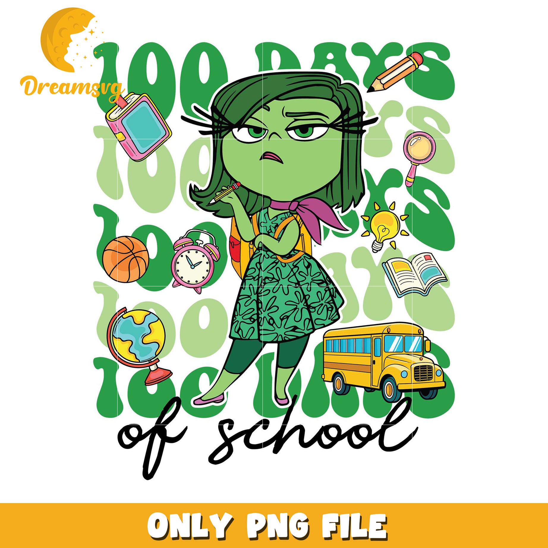 Disgust 100 Days of School PNG