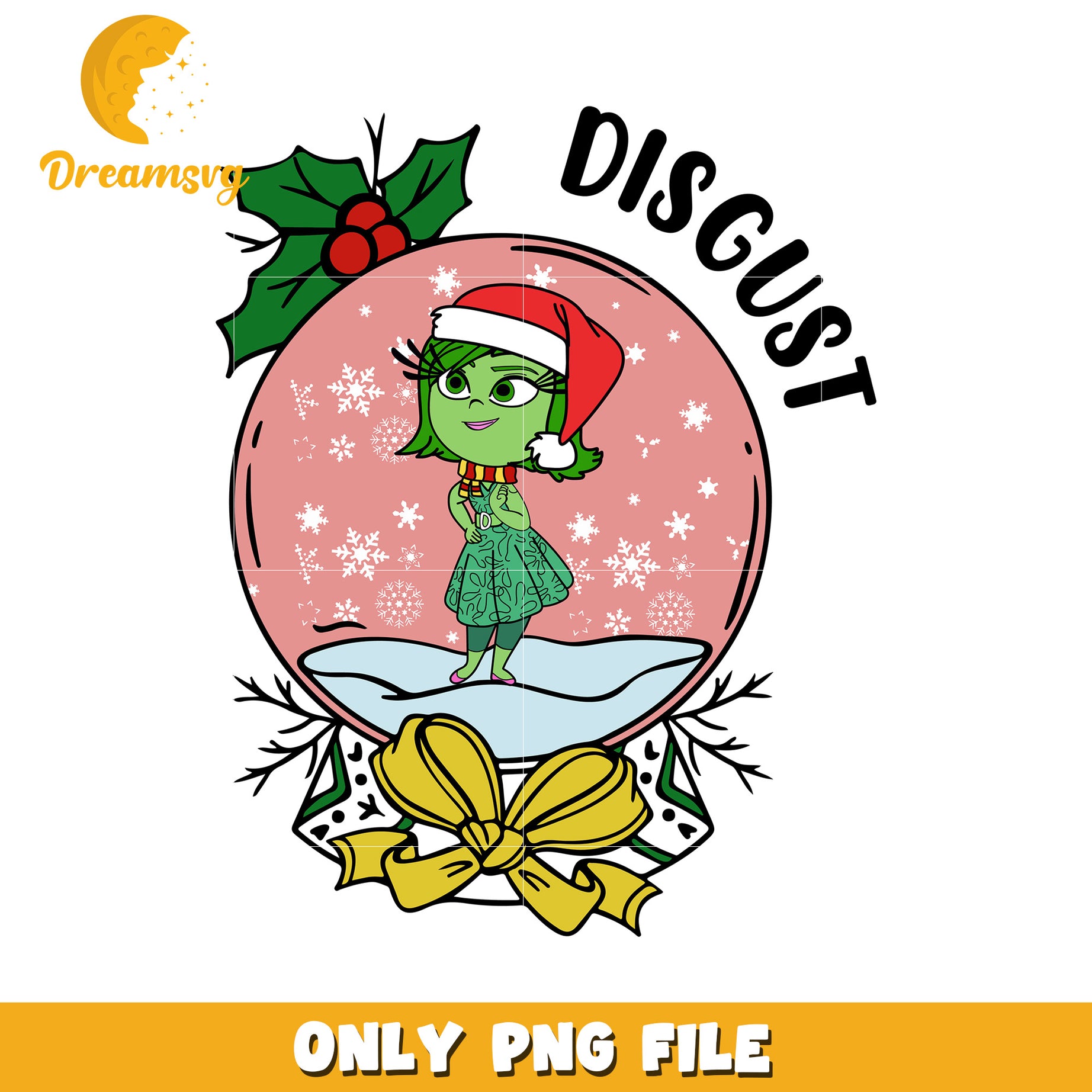 Disgust Christmas PNG Sublimation