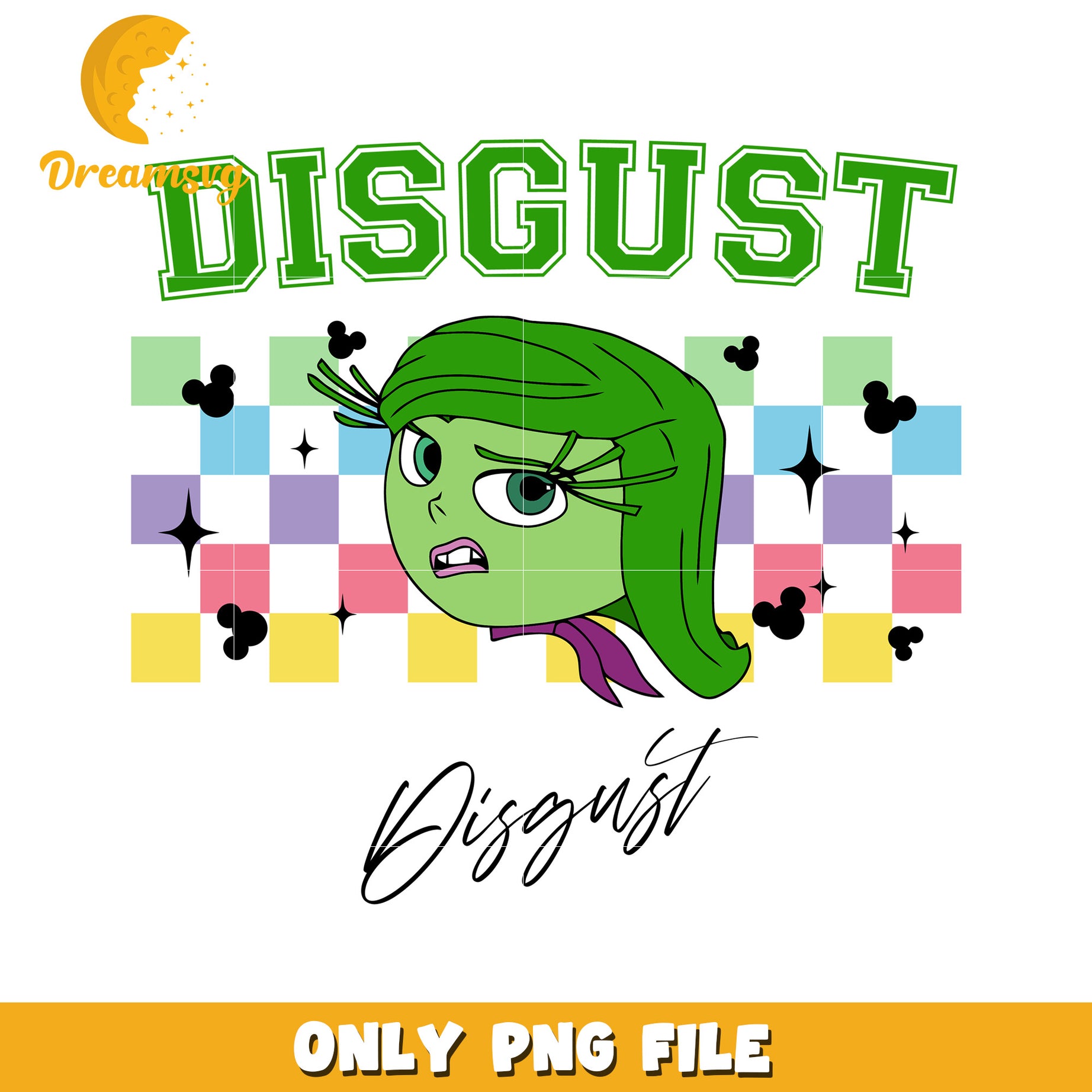Disgust PNG Sublimation Design